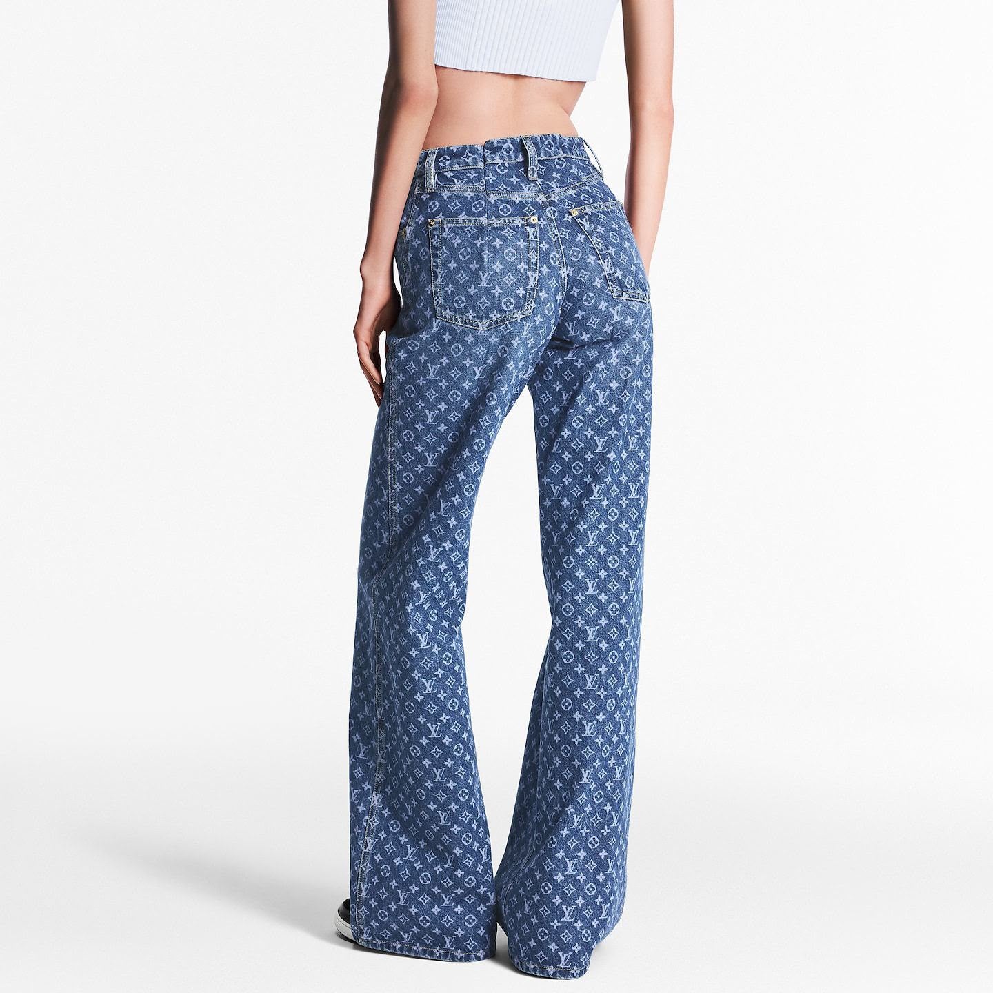 Louis Vuitton Monogram Flared Jeans