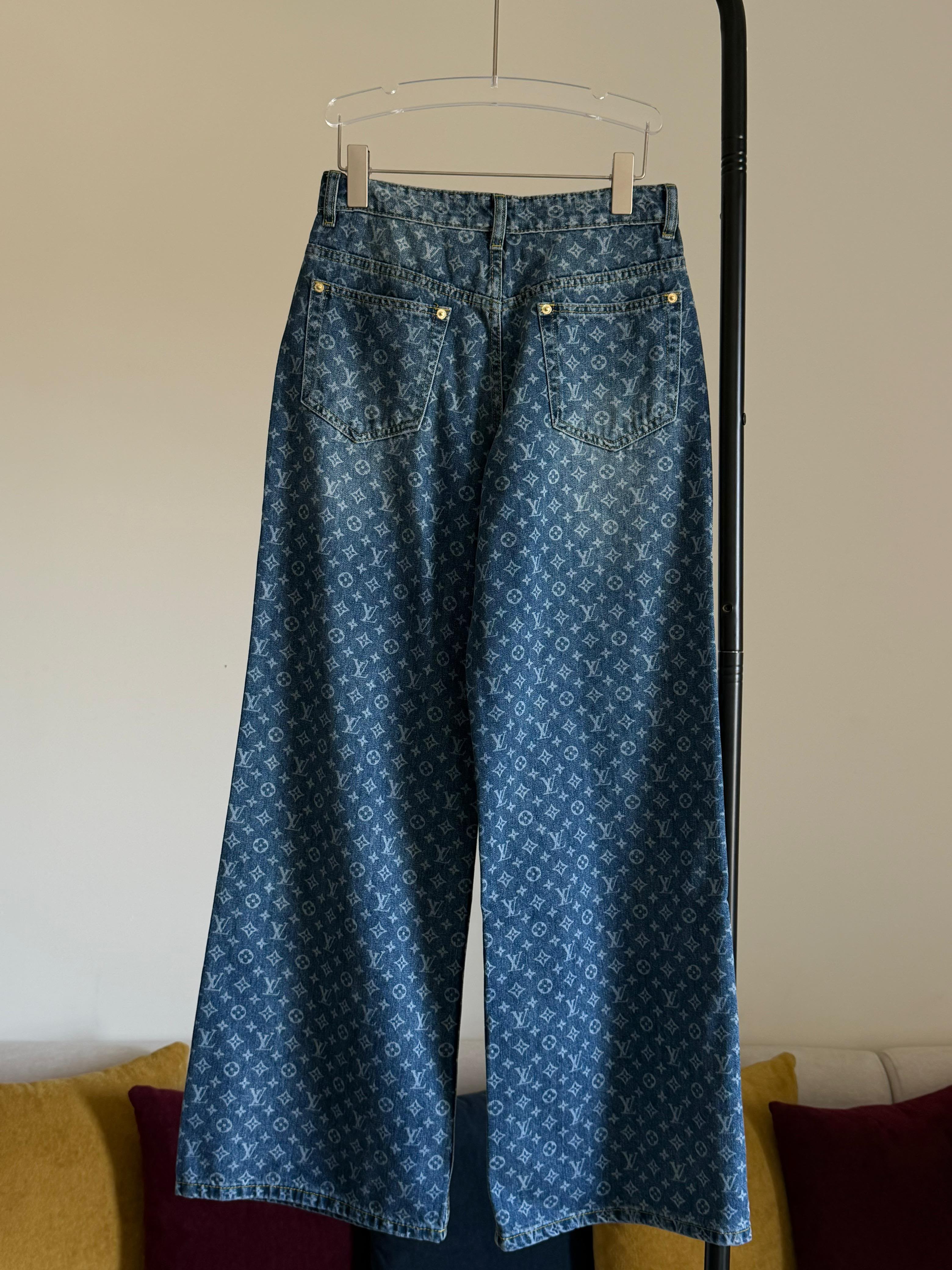 Louis Vuitton Monogram Flared Jeans