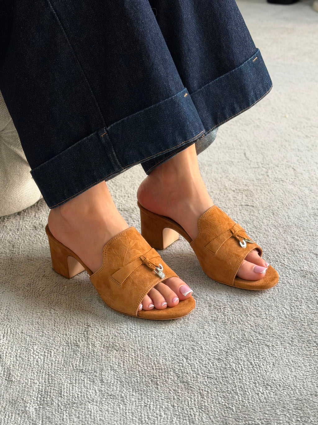 Loro Piana Summer Charms Heeled Sandal