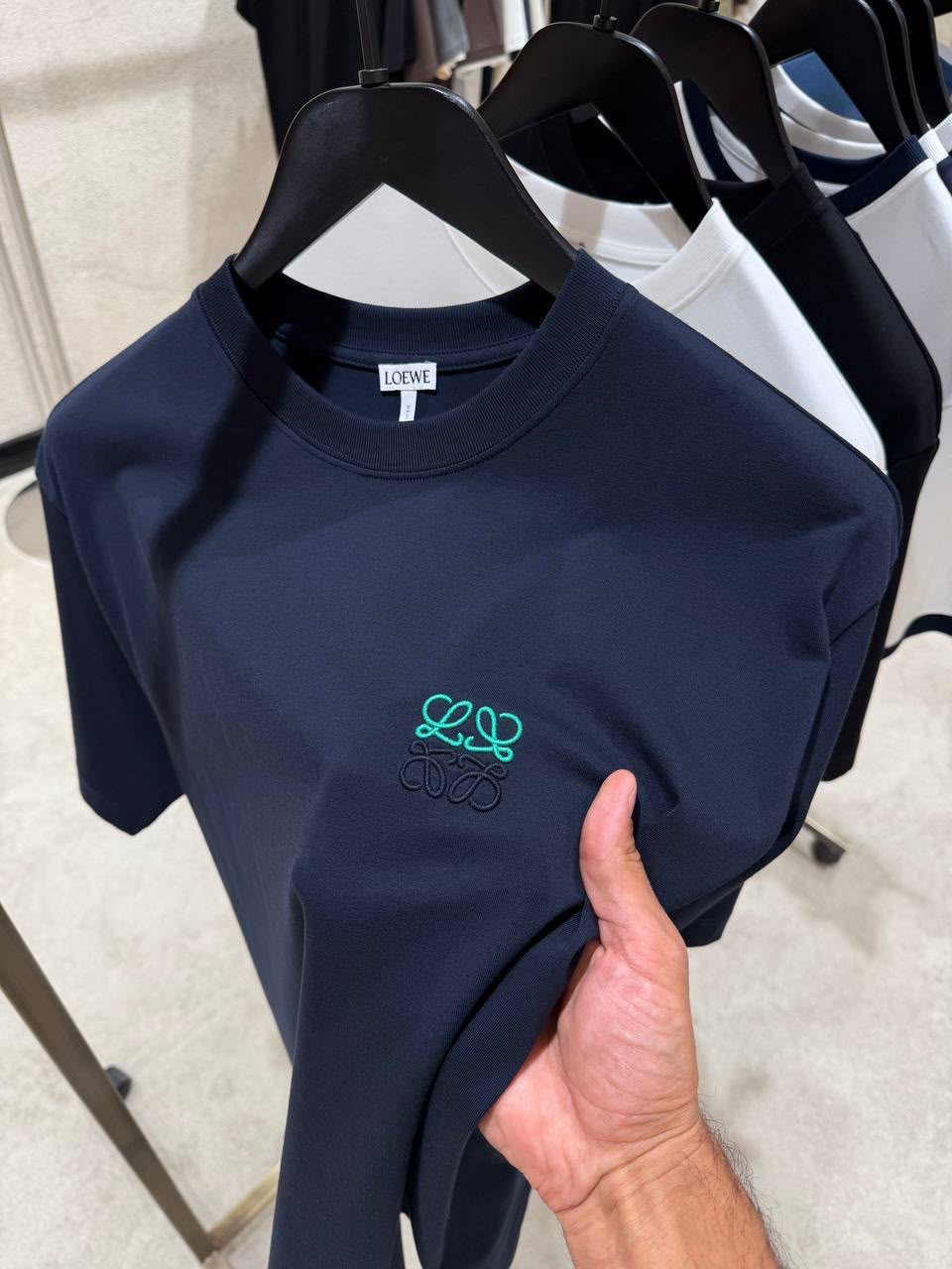 Loewe Anagram Embroidered T-shirt