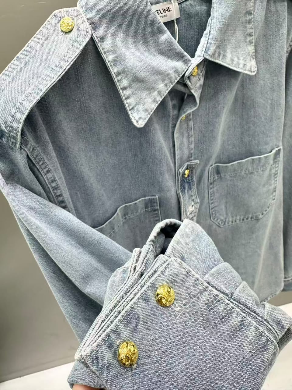Celine Shirt in Cotton Denim
