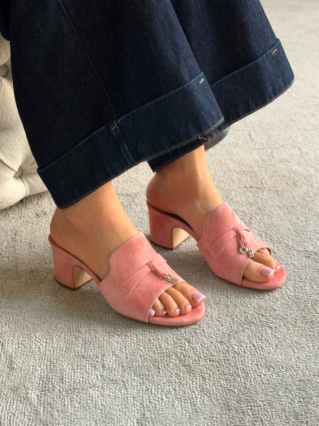 Loro Piana Summer Charms Heeled Sandal