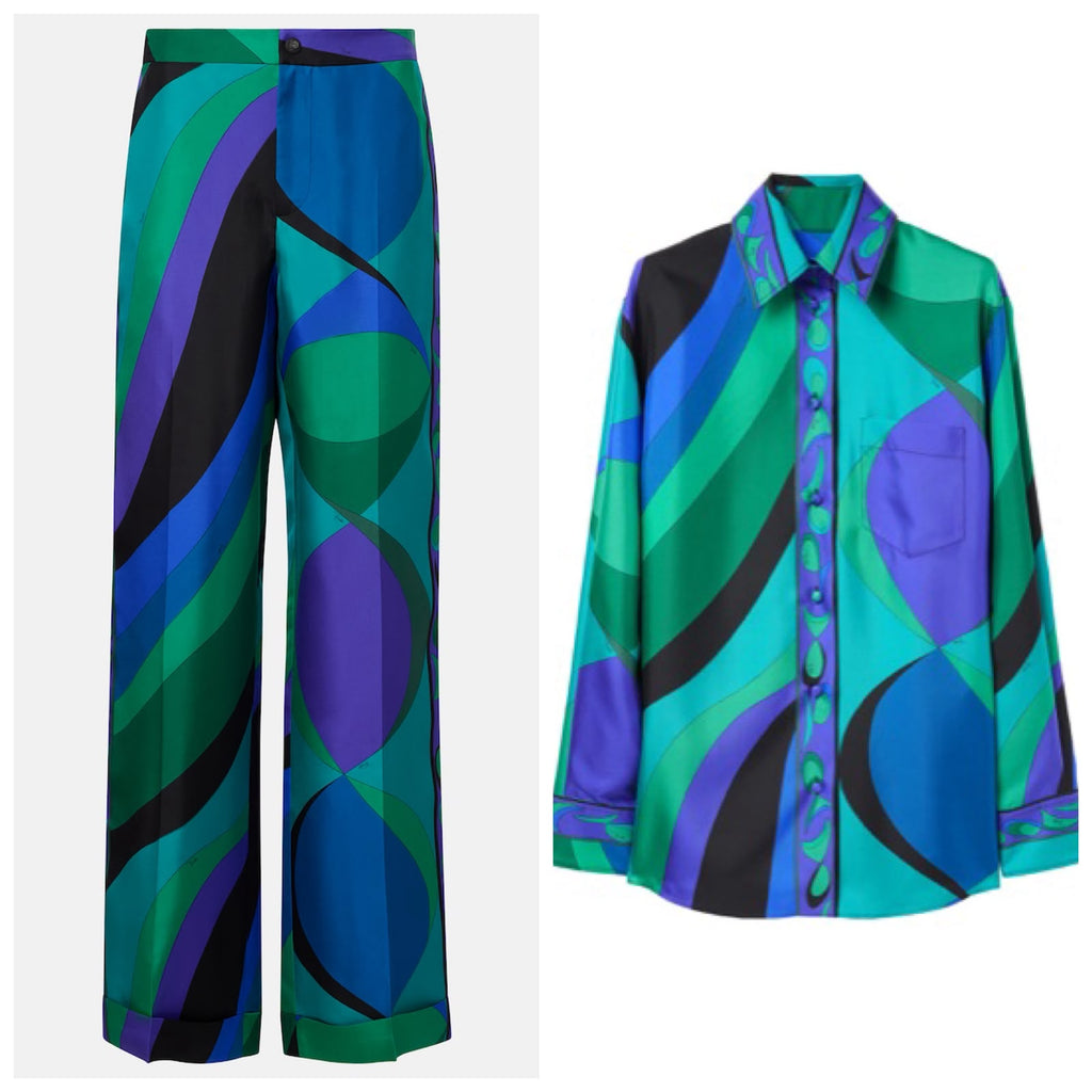Pucci Pesci Print Shirt & Pant Set