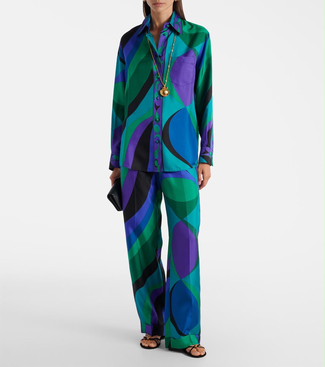 Pucci Pesci Print Shirt & Pant Set