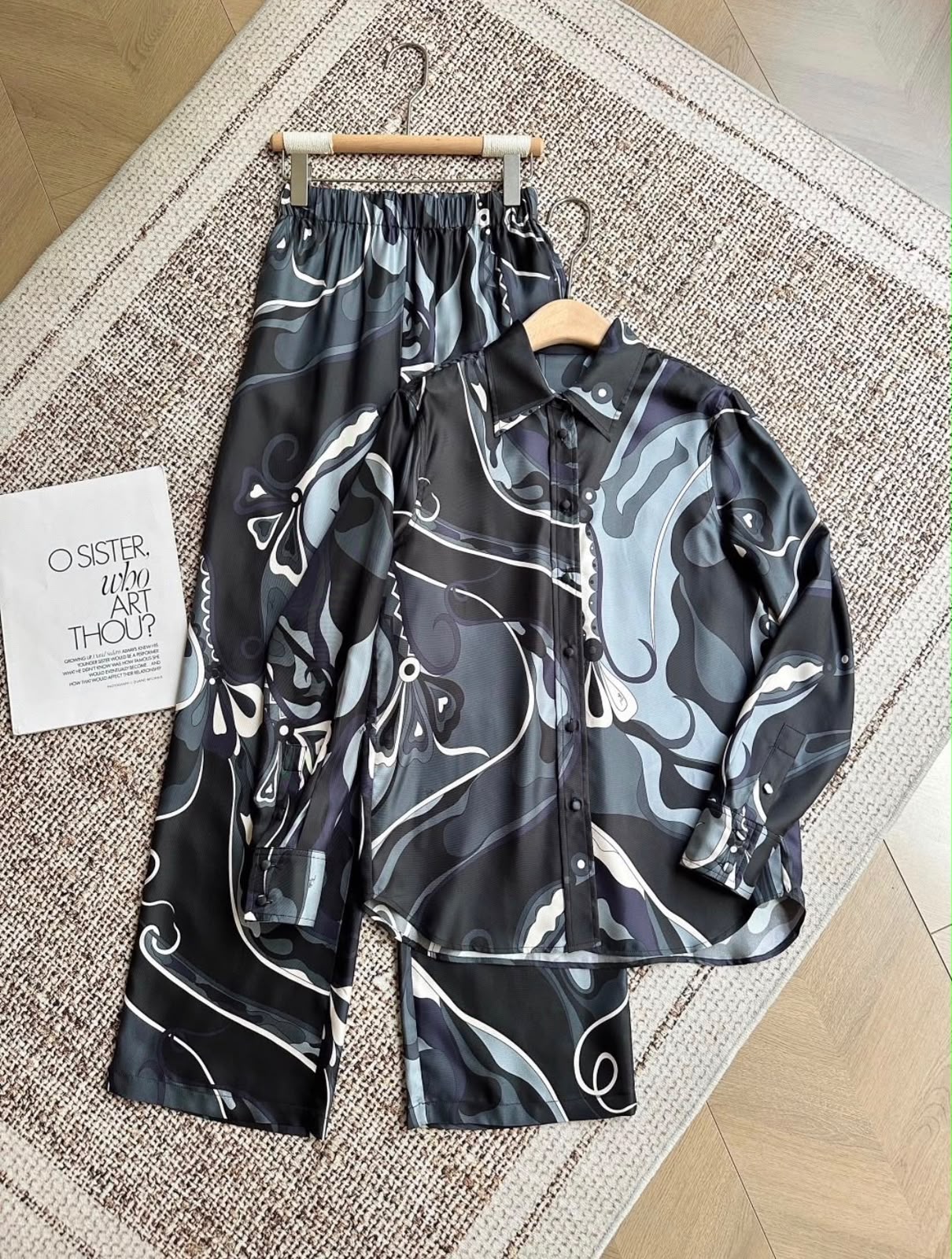Pucci Abstract Print Shirt & Pant Set