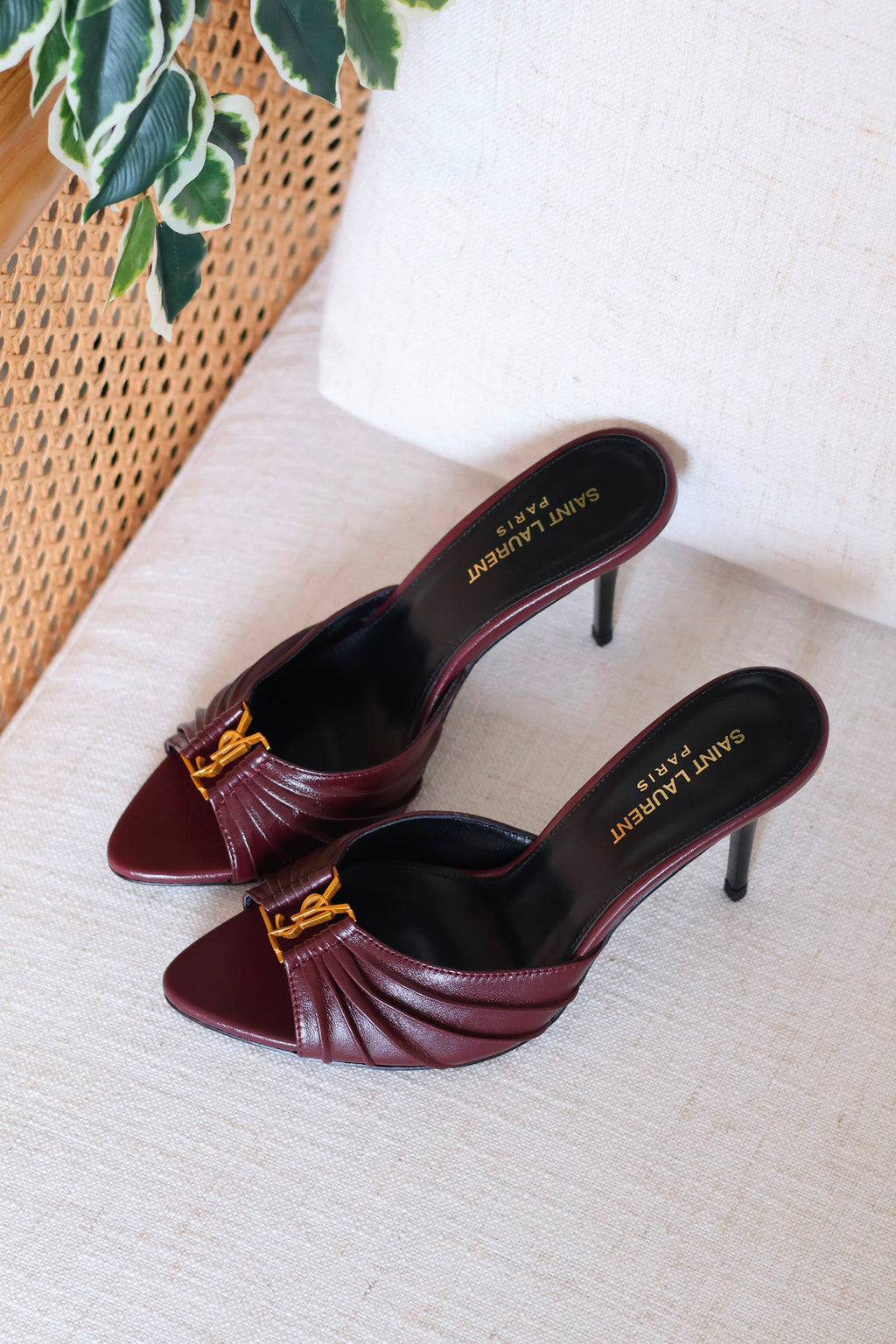 Saint Laurent Babylone Mules