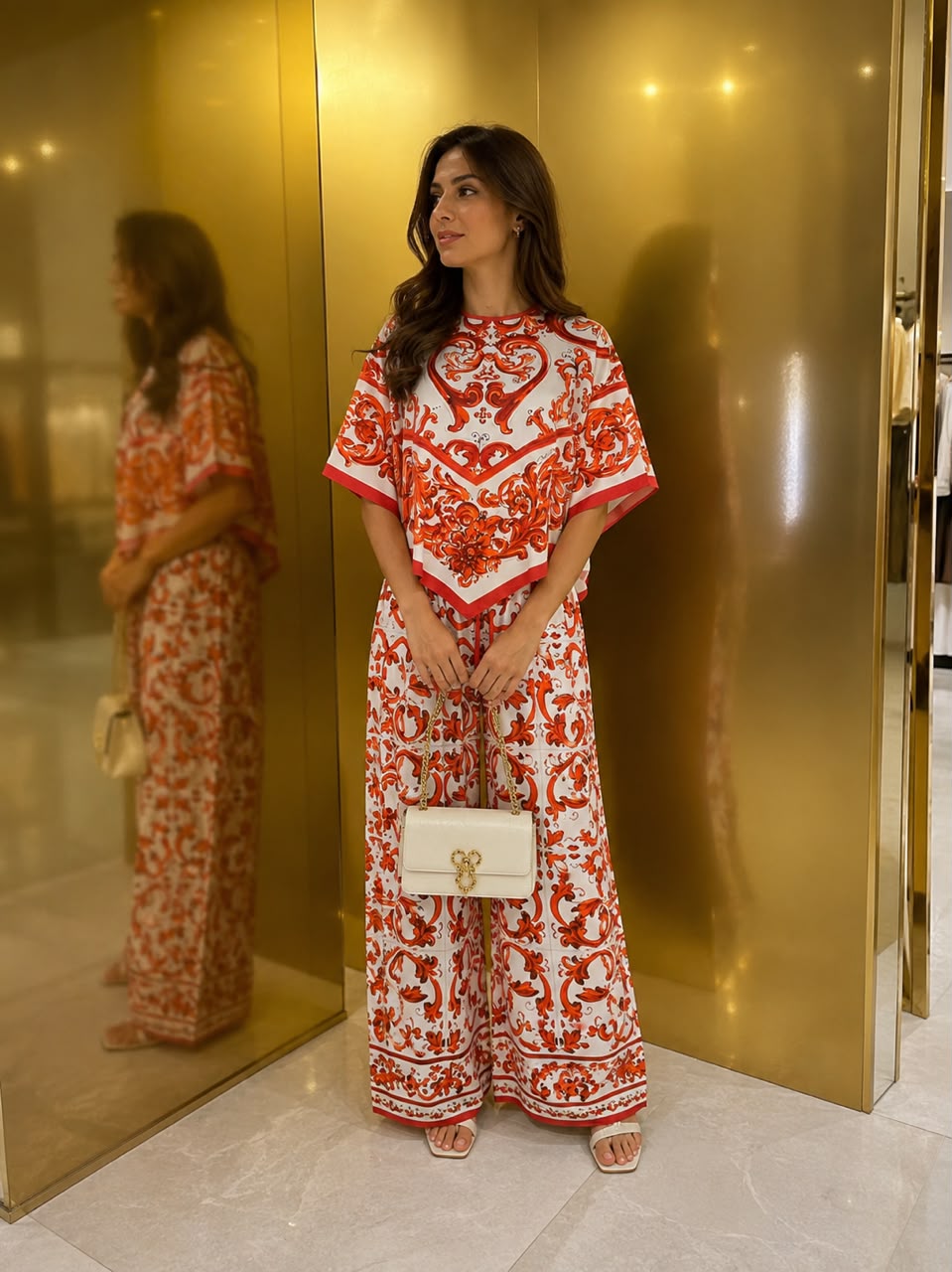 Dolce & Gabbana Majolica Print in Silk Set