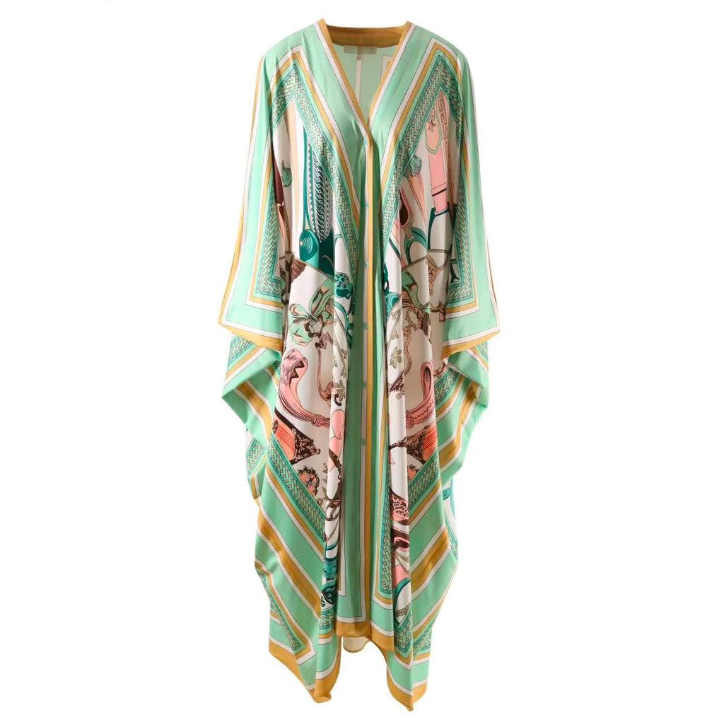 Pucci Printed Silk Kaftan