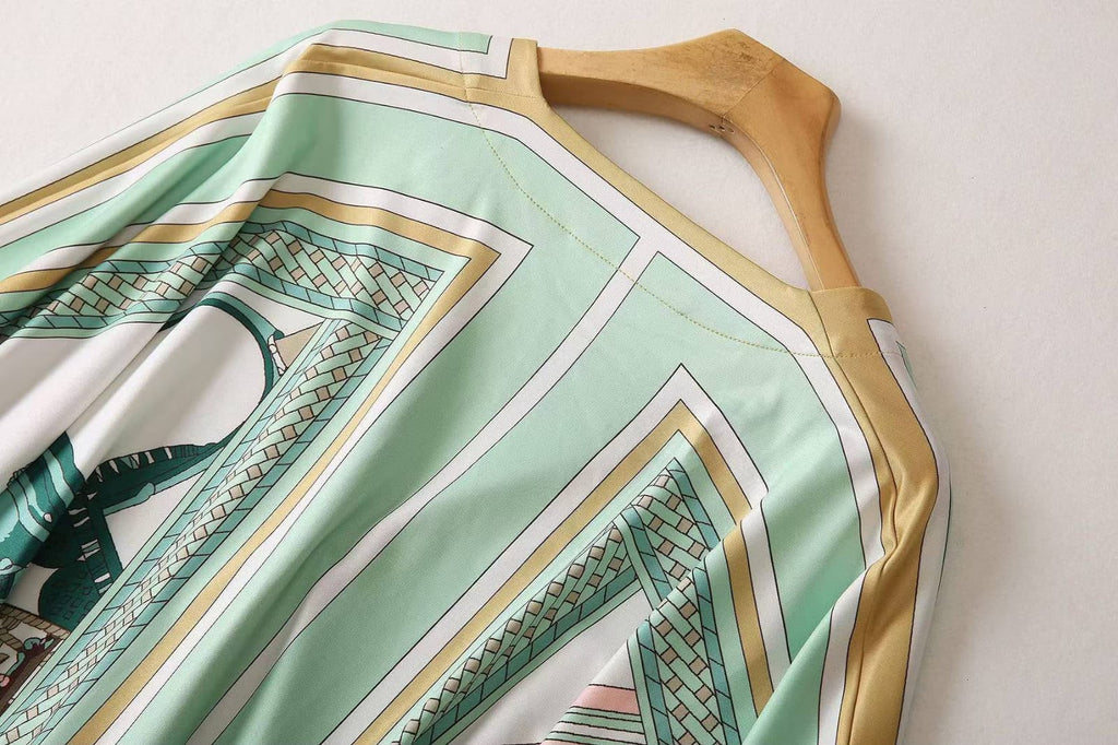 Pucci Printed Silk Kaftan