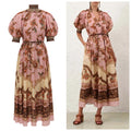 Zimmermann Aster Billow Silk Maxi Dress