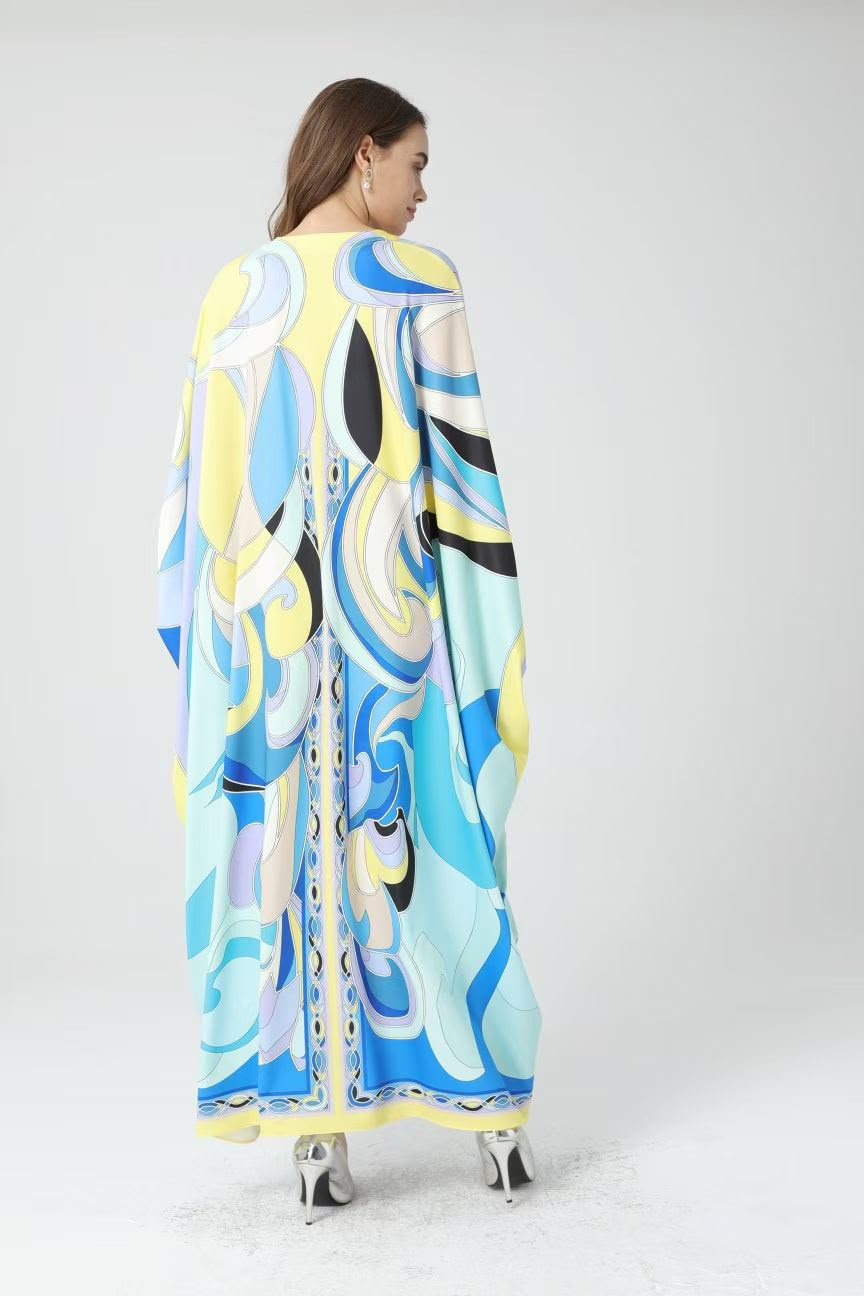 Pucci Printed Silk Kaftan