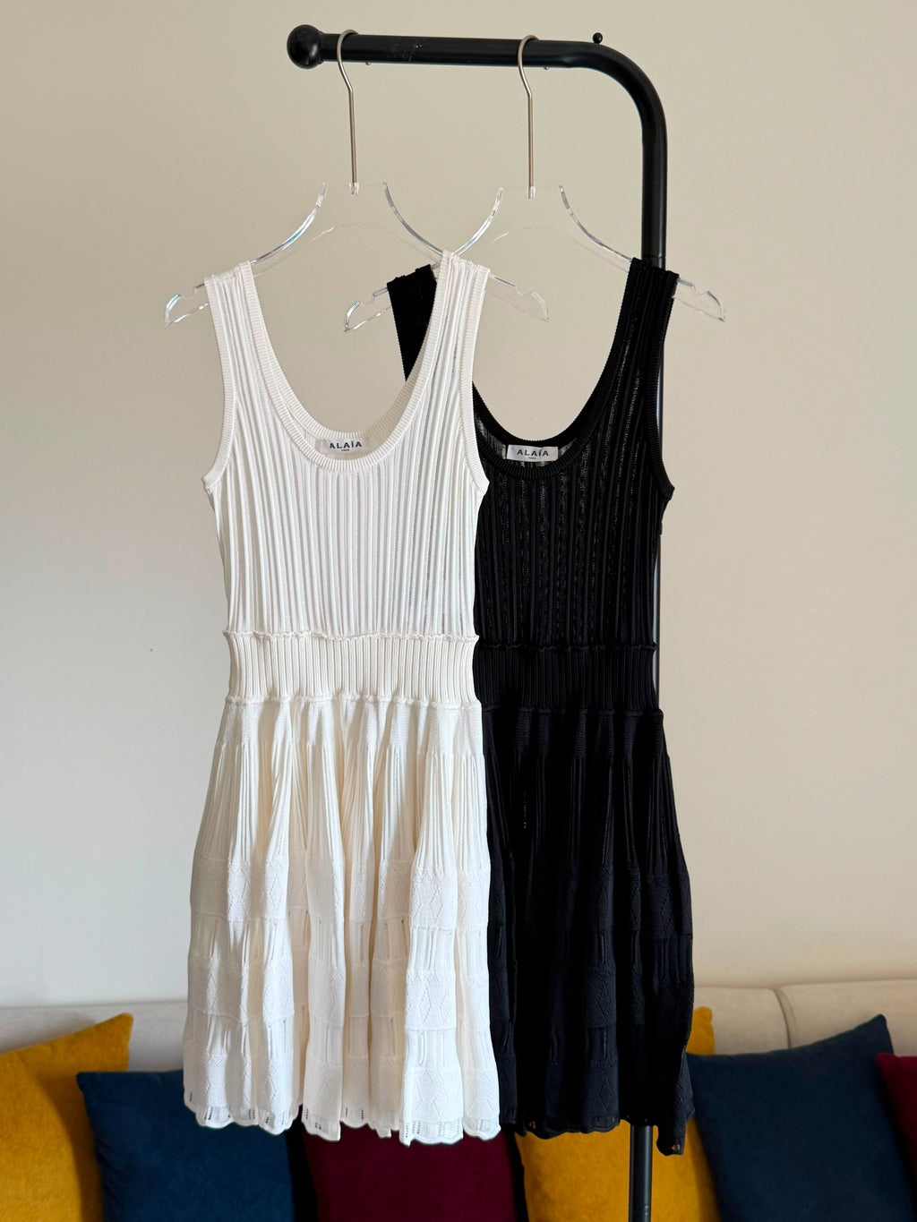 Alaia Fluid Knitted Mini Dress