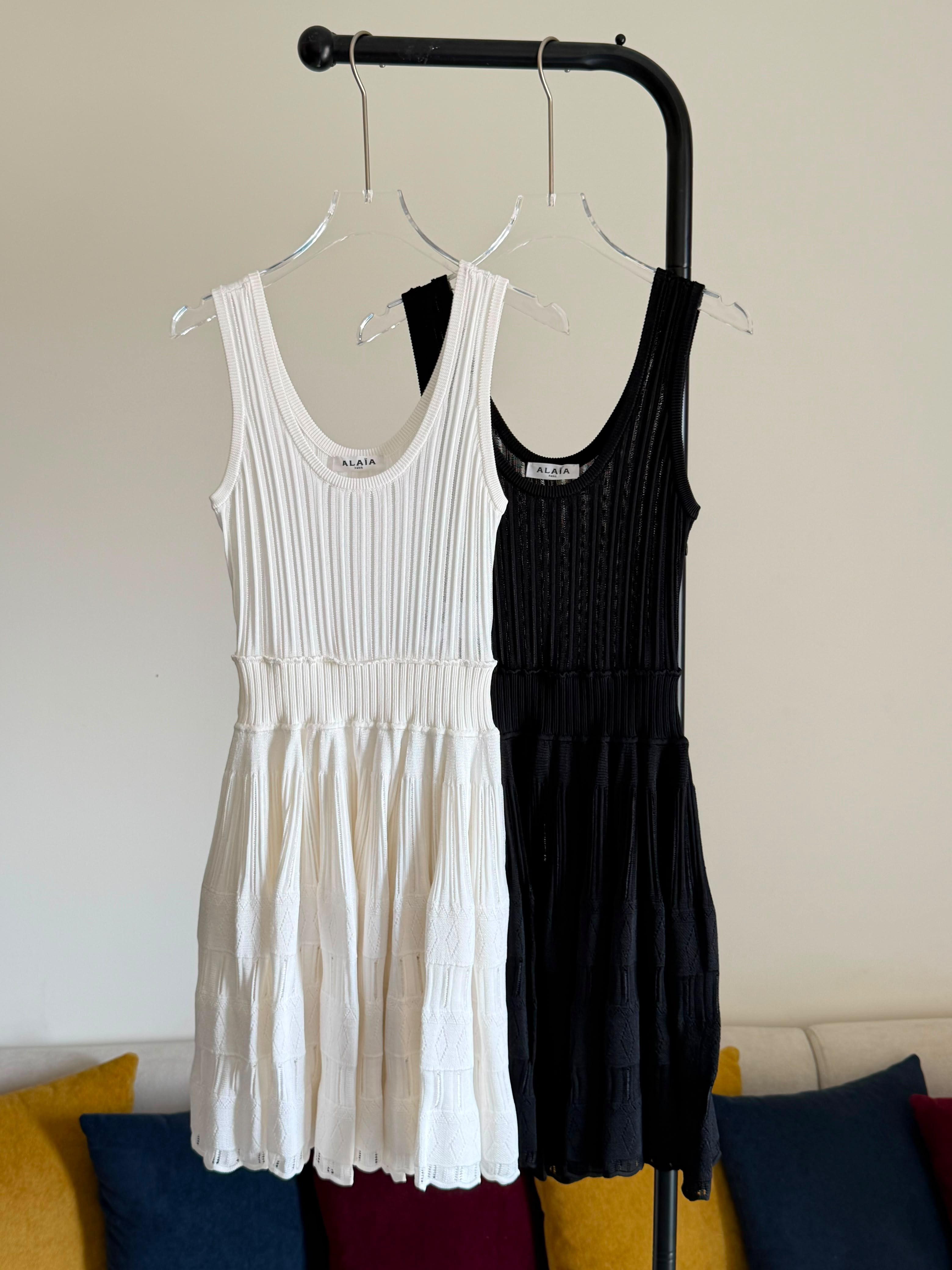 Alaia Fluid Knitted Mini Dress