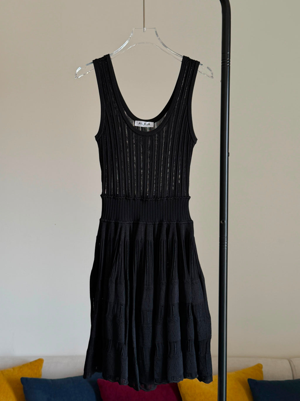 Alaia Fluid Knitted Mini Dress