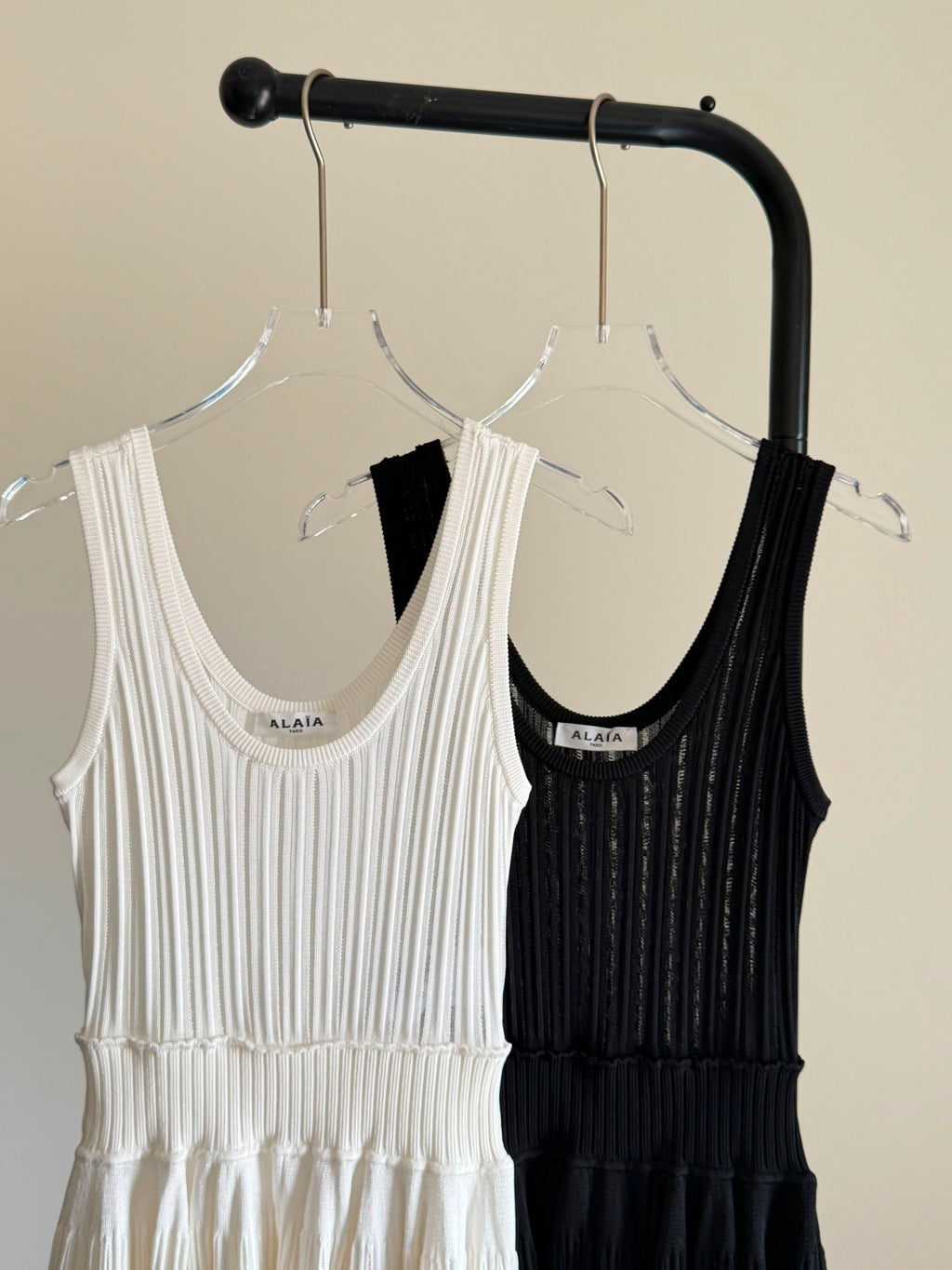 Alaia Fluid Knitted Mini Dress