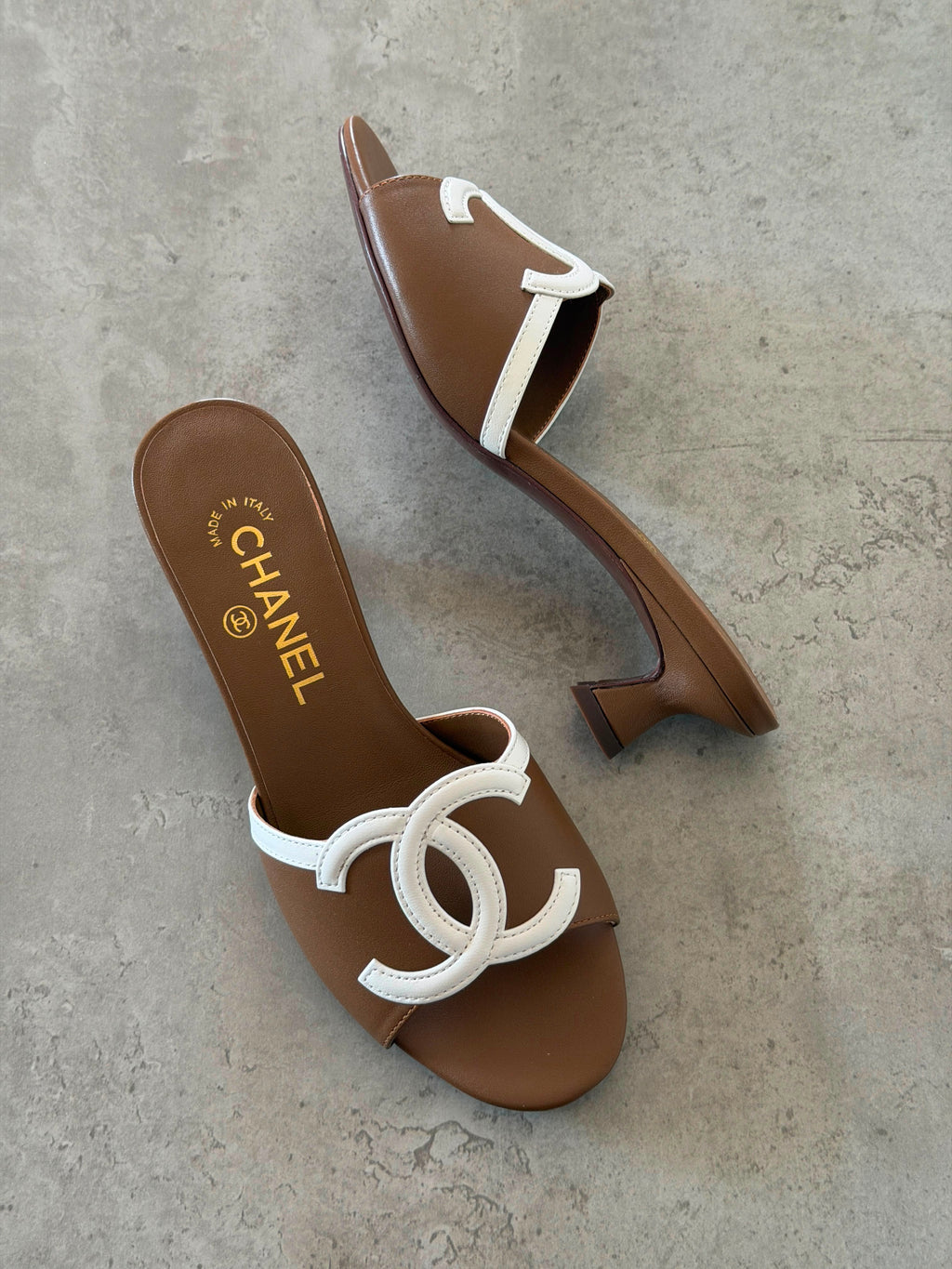 Chanel Low-Heel Mules