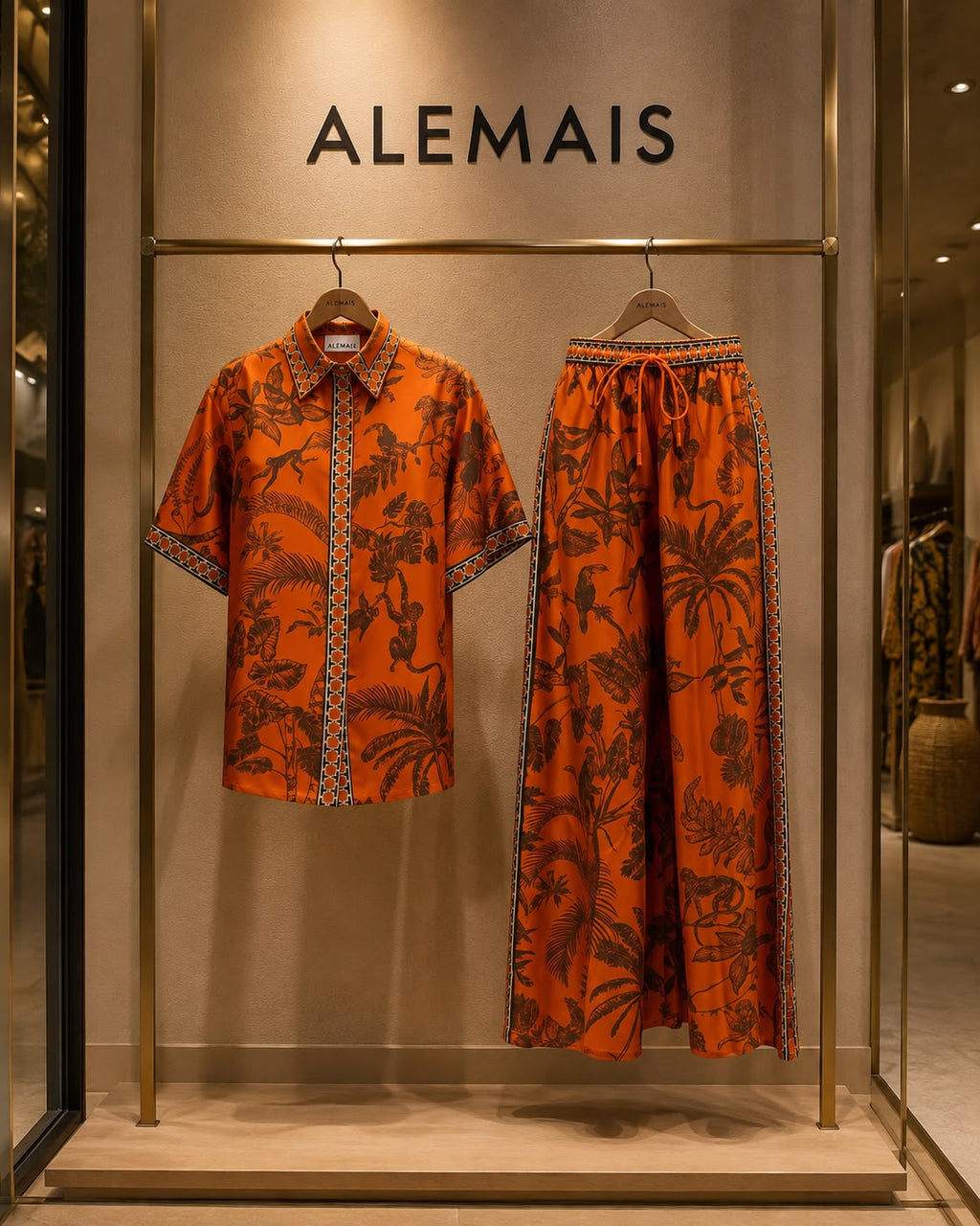 Alemais Monkey Dance Set in Silk