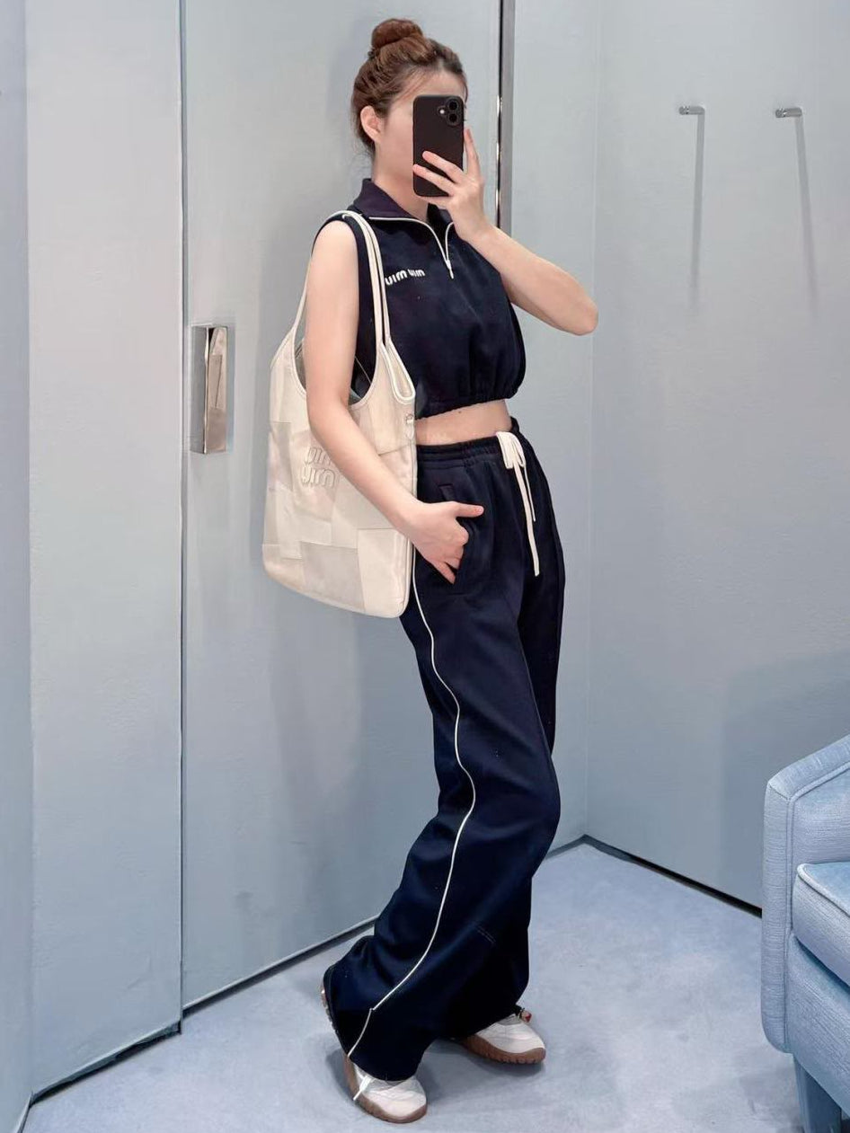 Miu Miu Navy Technical Jersey Set