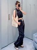 Miu Miu Navy Technical Jersey Set