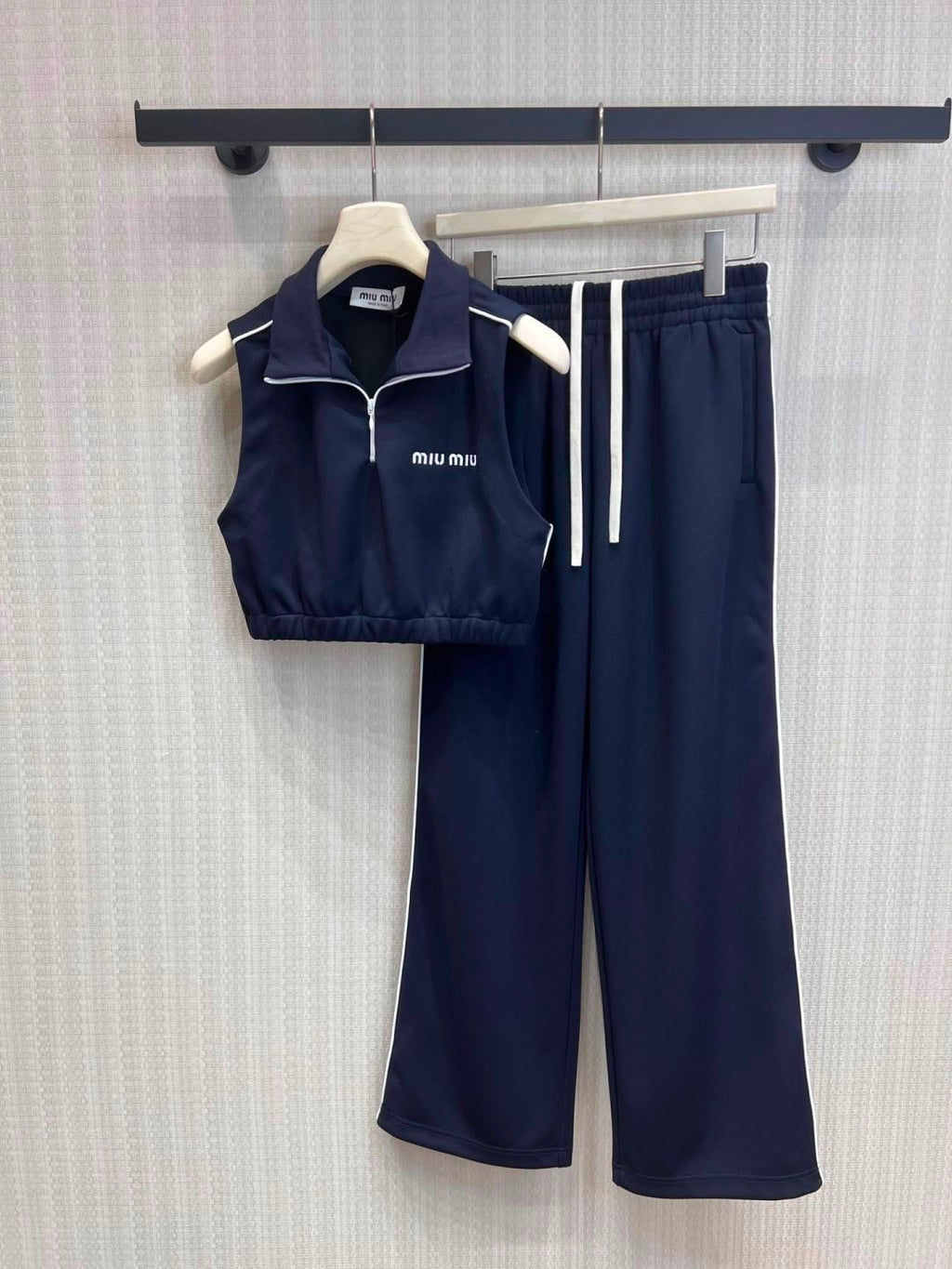 Miu Miu Navy Technical Jersey Set