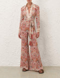 Zimmermann Rebellion Pussybow Shirt & Pant Set
