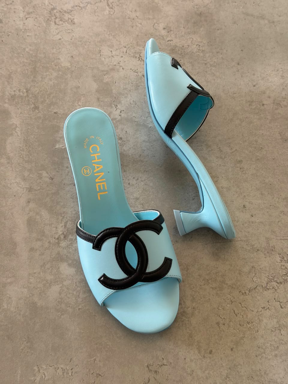 Chanel Low-Heel Mules