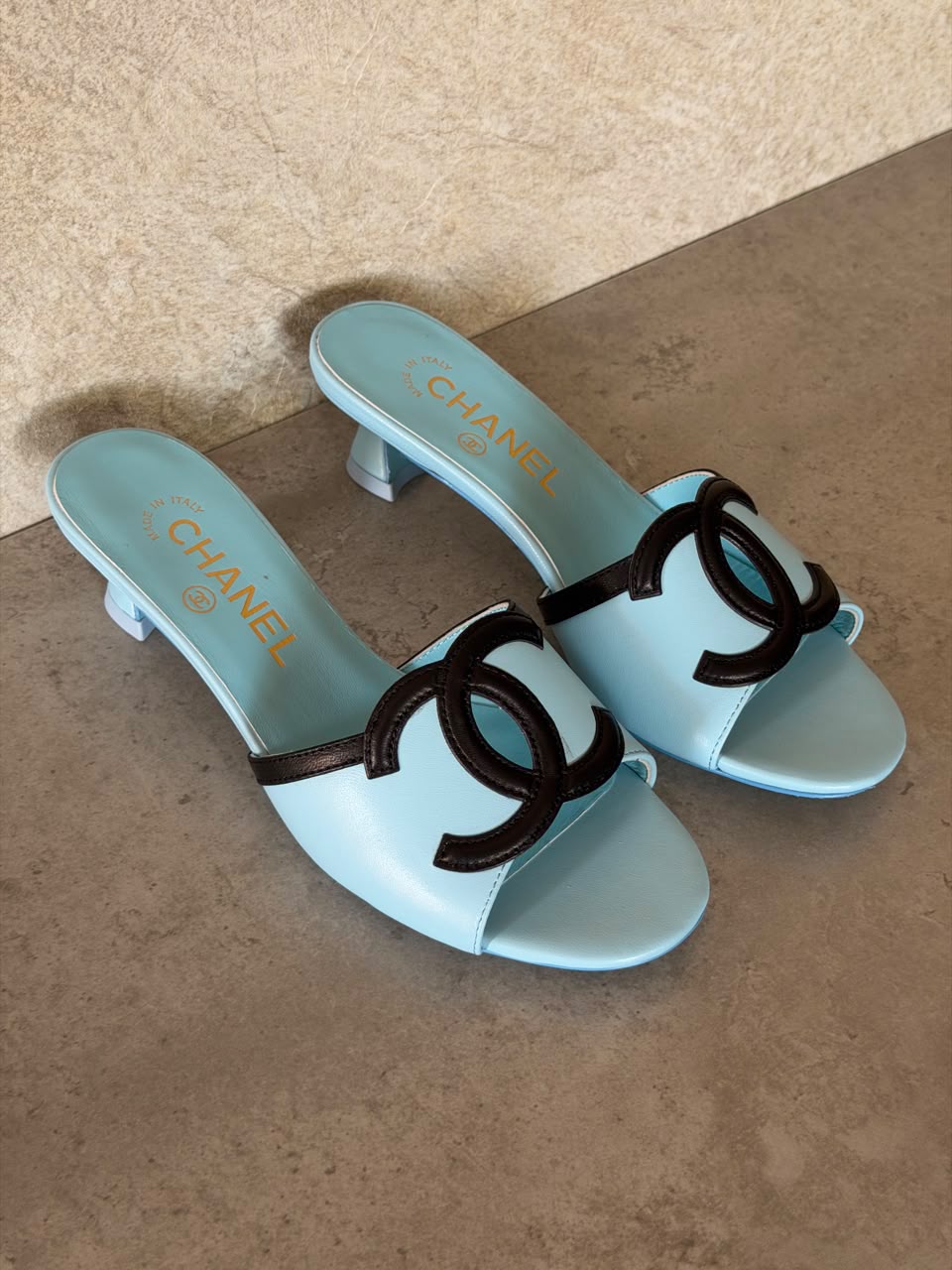 Chanel Low-Heel Mules