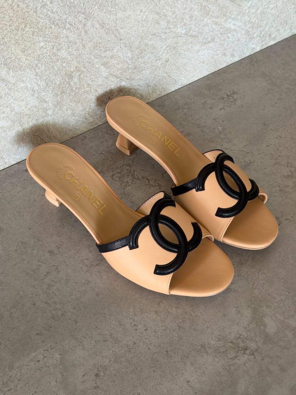 Chanel Low-Heel Mules