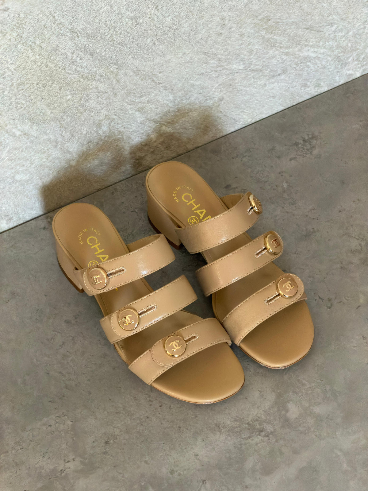 Chanel Lambskin Mules