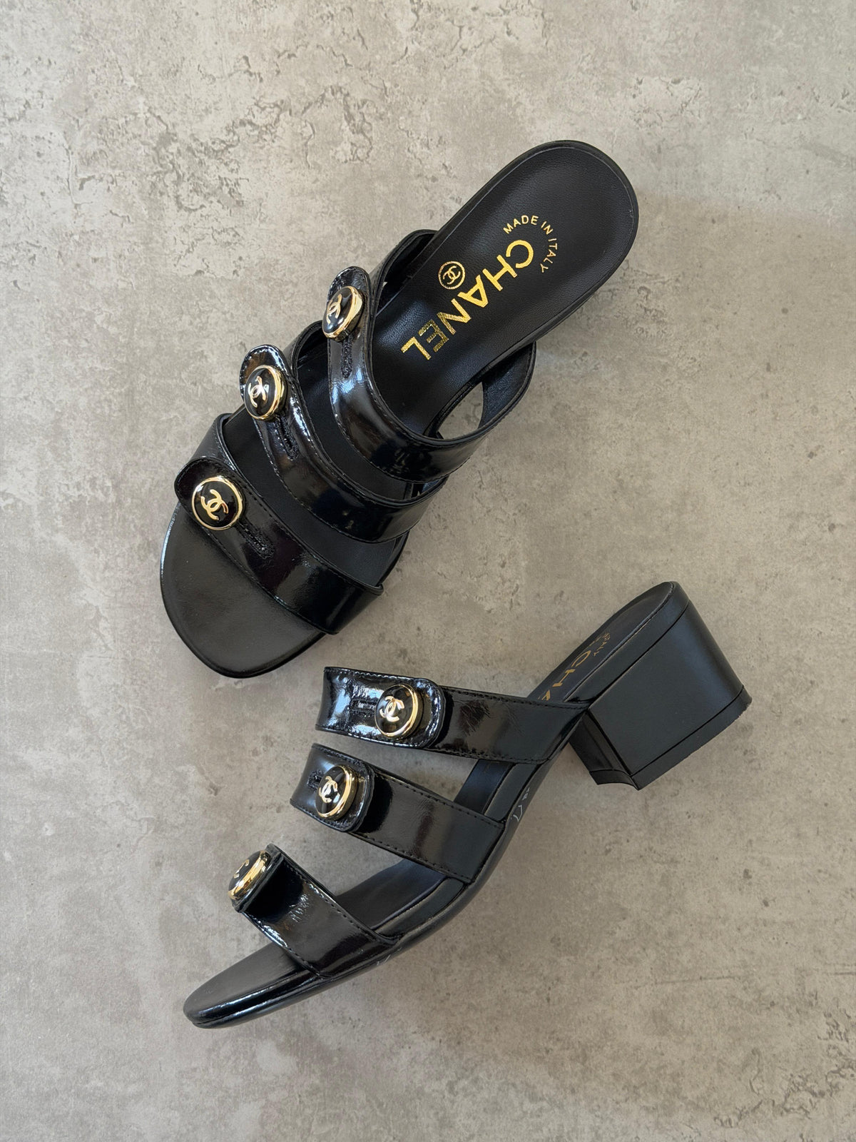 Chanel Lambskin Mules