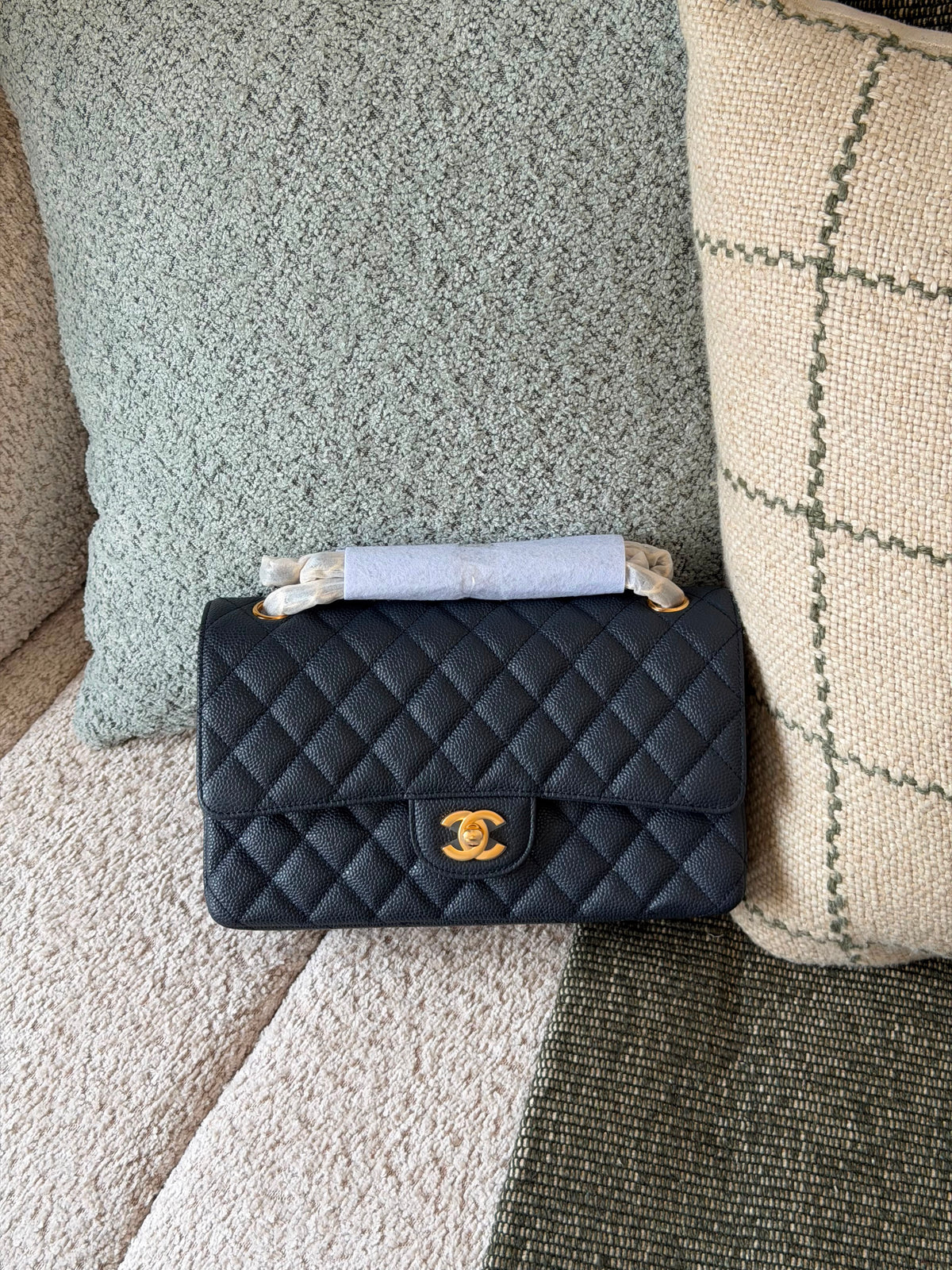 Chanel Medium Classic Double Flap Bag Gold Hardware