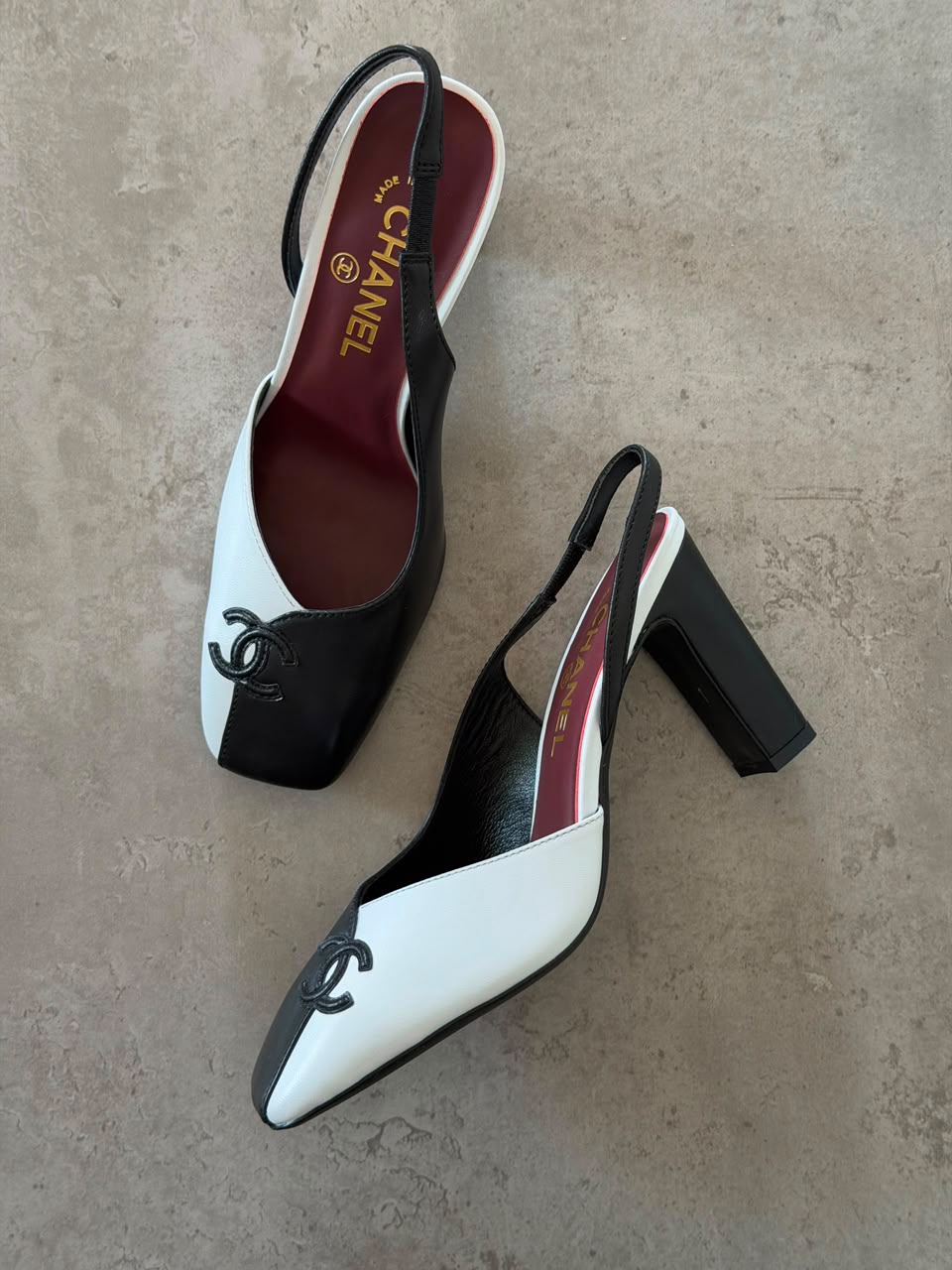 Chanel Slingback Two-Tone Pumps