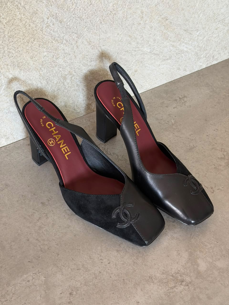 Chanel Slingback Two-Tone Pumps