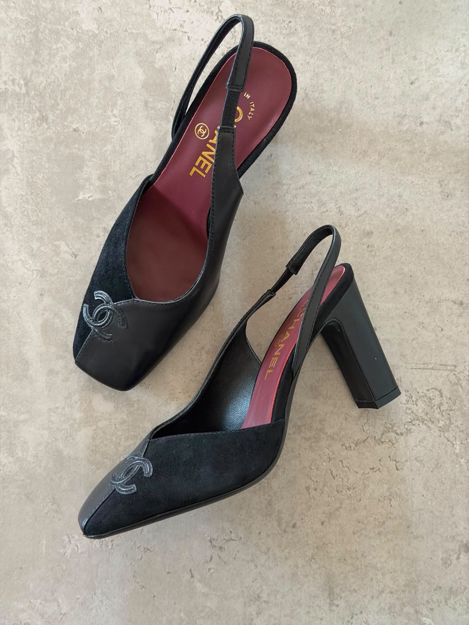 Chanel Slingback Two-Tone Pumps