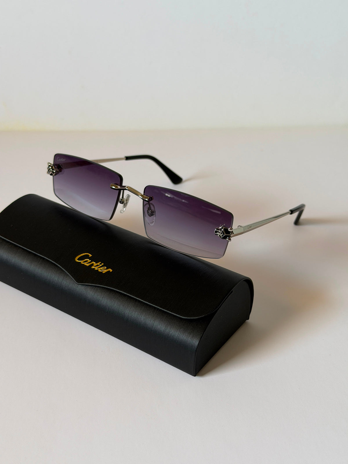 Panthère de Cartier Rimless Sunglasses