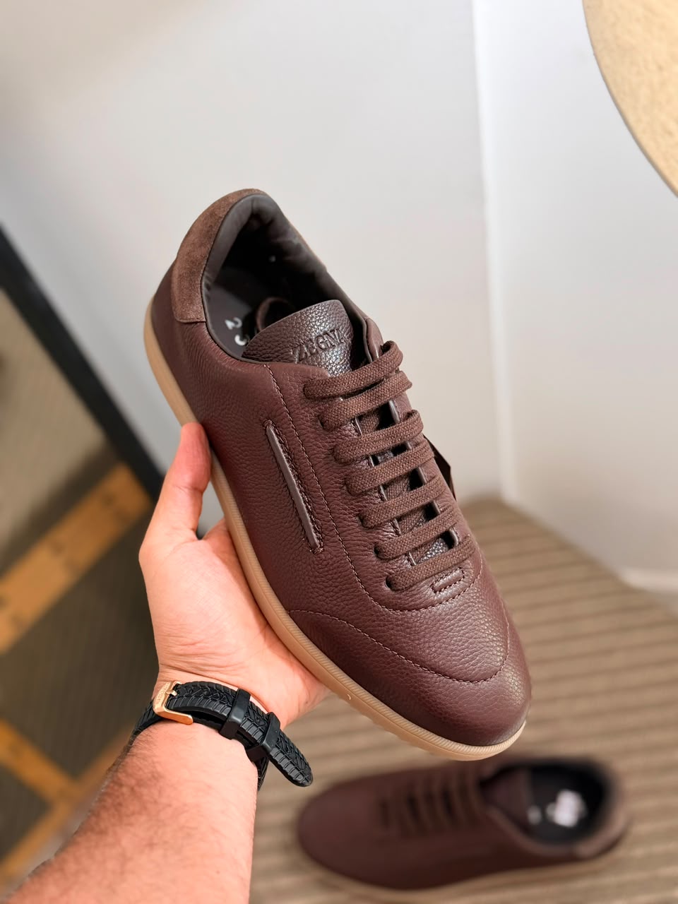 Zegna 232 Suede Sneakers