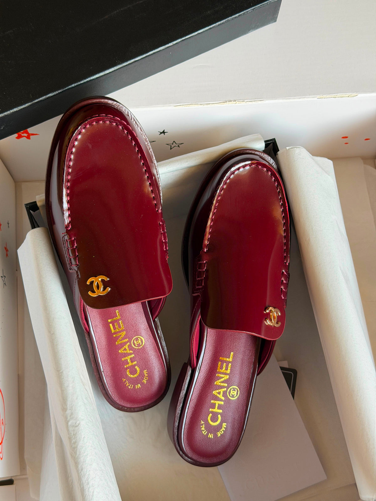 Chanel Mules in Suede Calfskin