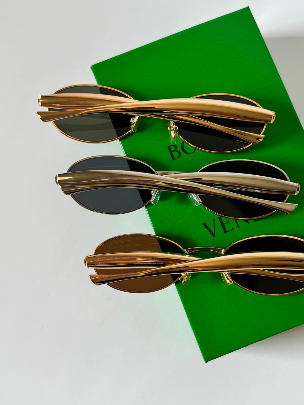 Bottega Veneta Sardine Oval Sunglasses