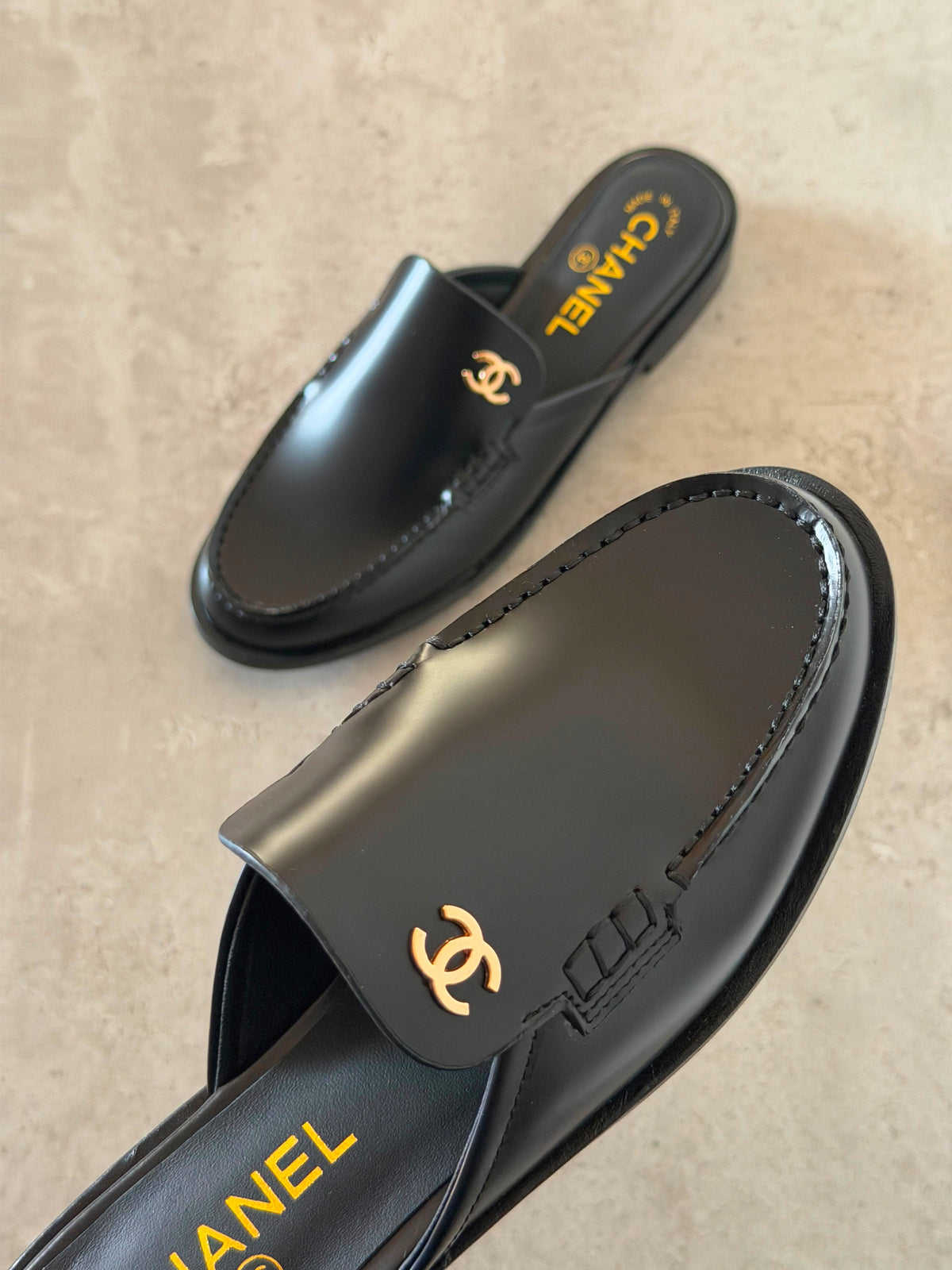 Chanel Mules in Suede Calfskin