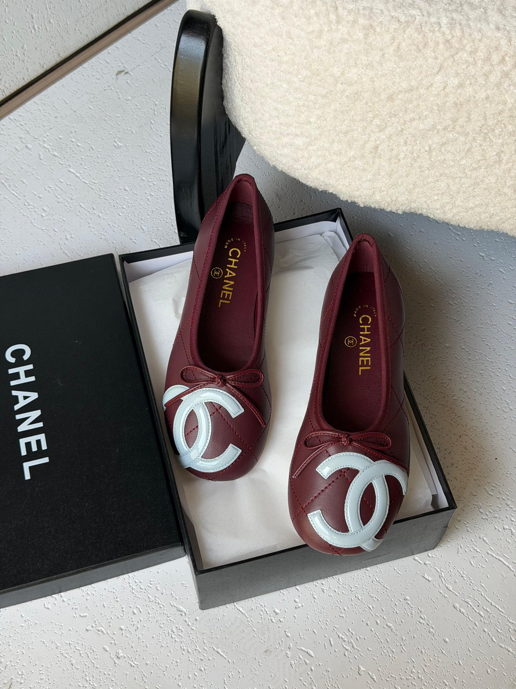 Chanel Lambskin Ballet Flats