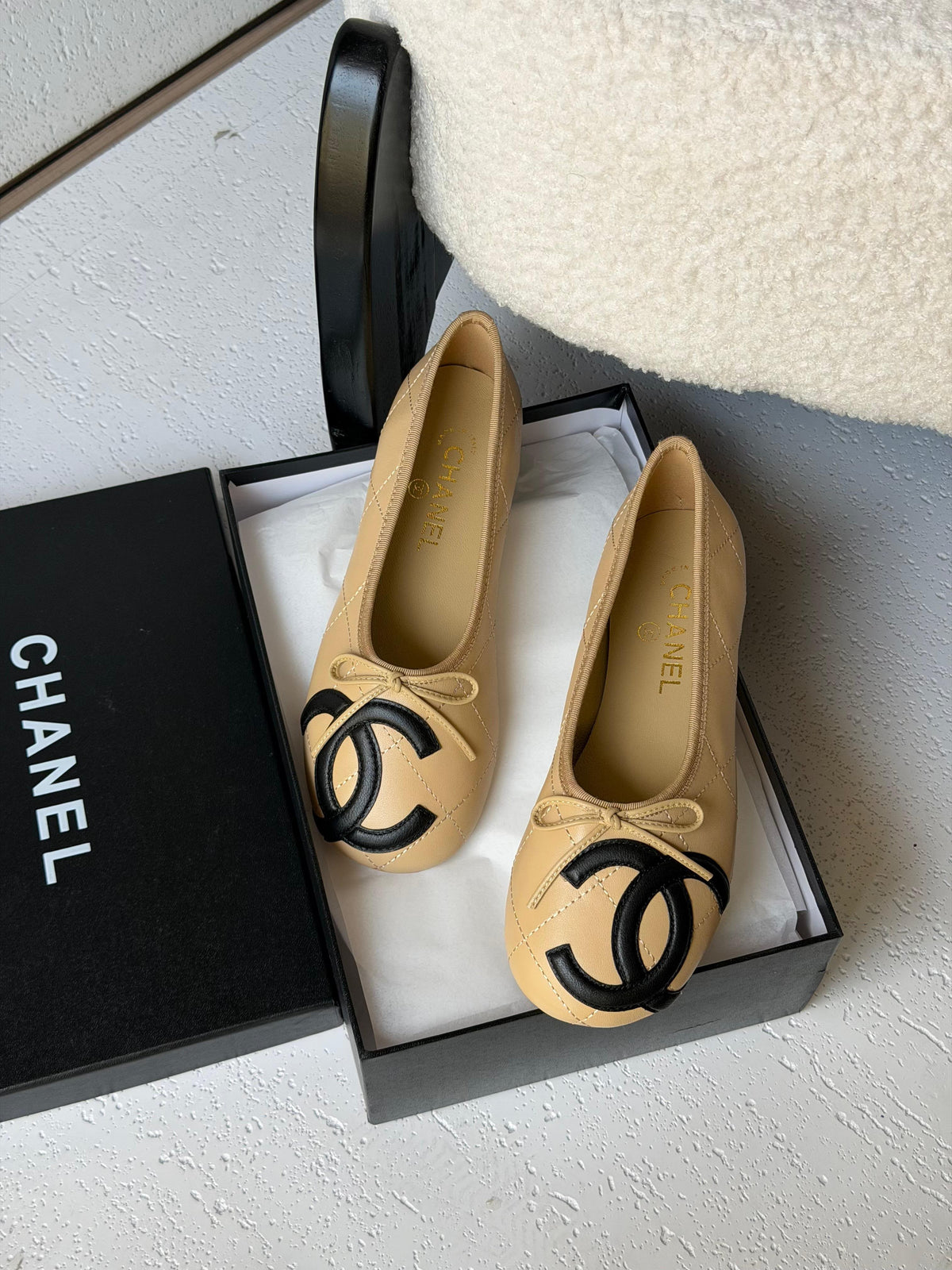 Chanel Lambskin Ballet Flats