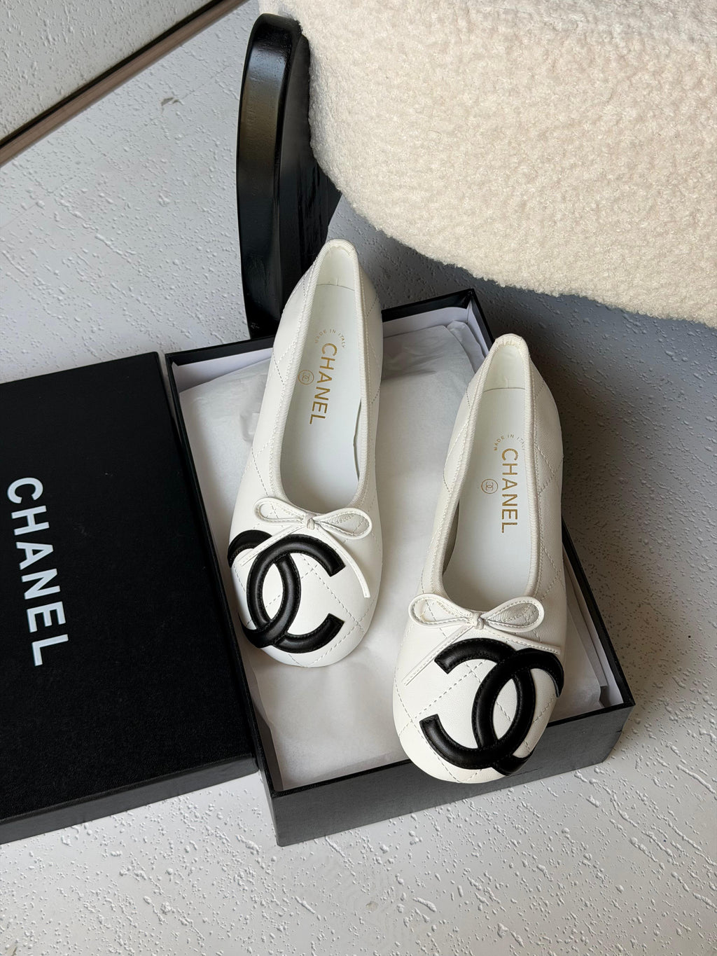 Chanel Lambskin Ballet Flats
