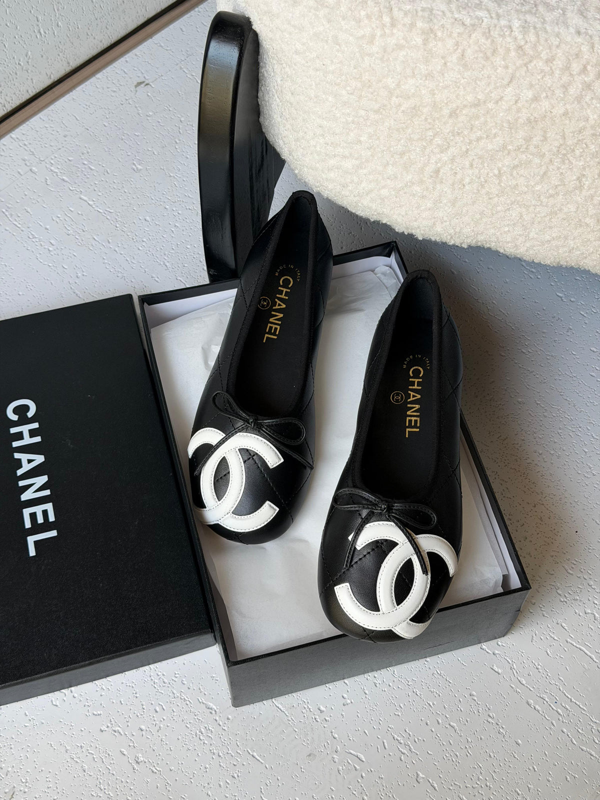Chanel Lambskin Ballet Flats