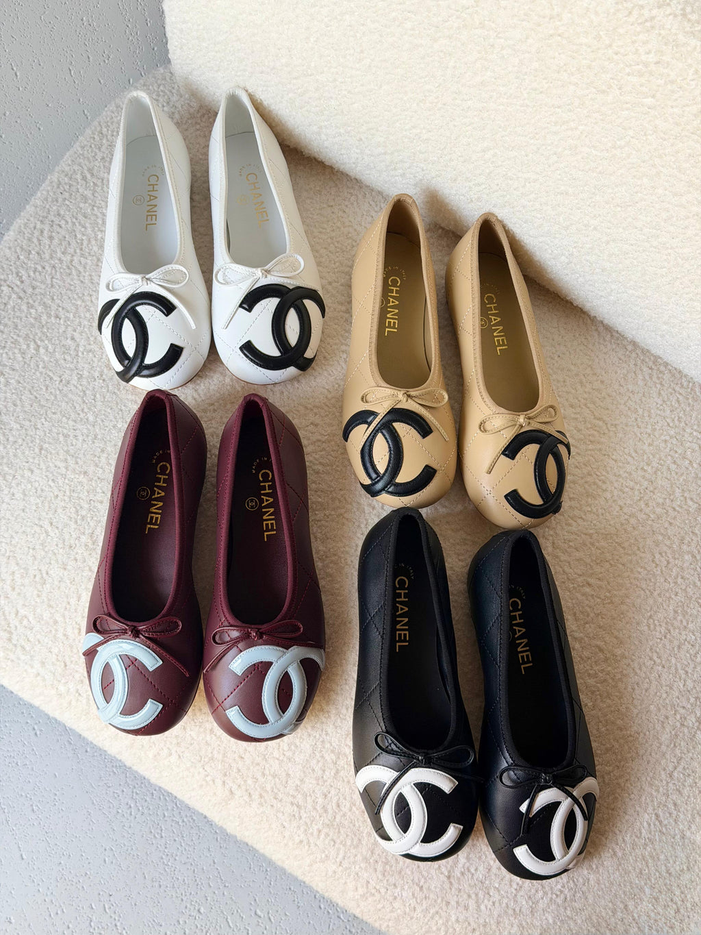 Chanel Lambskin Ballet Flats