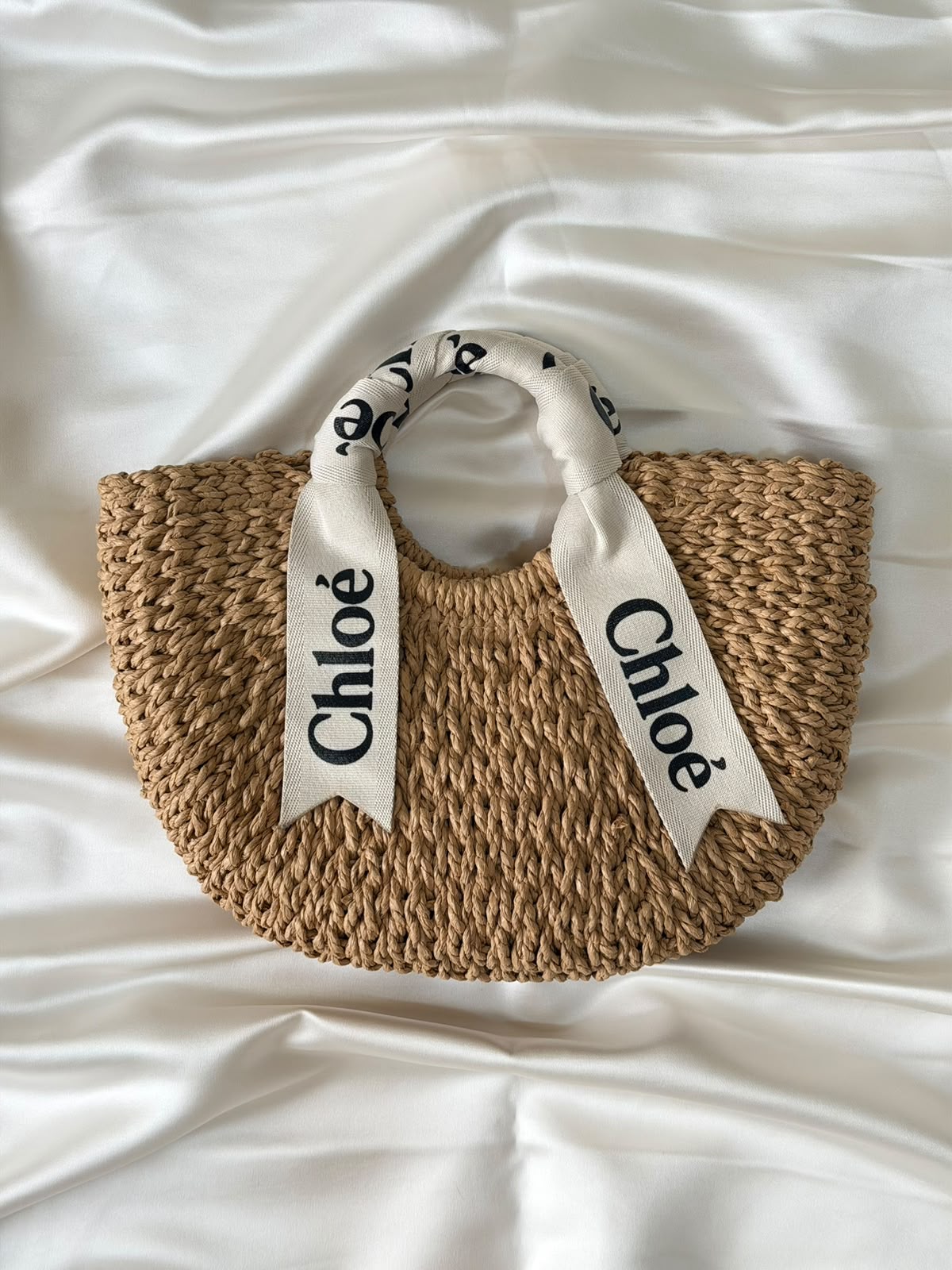 Chloé Woven Straw Basket Bag
