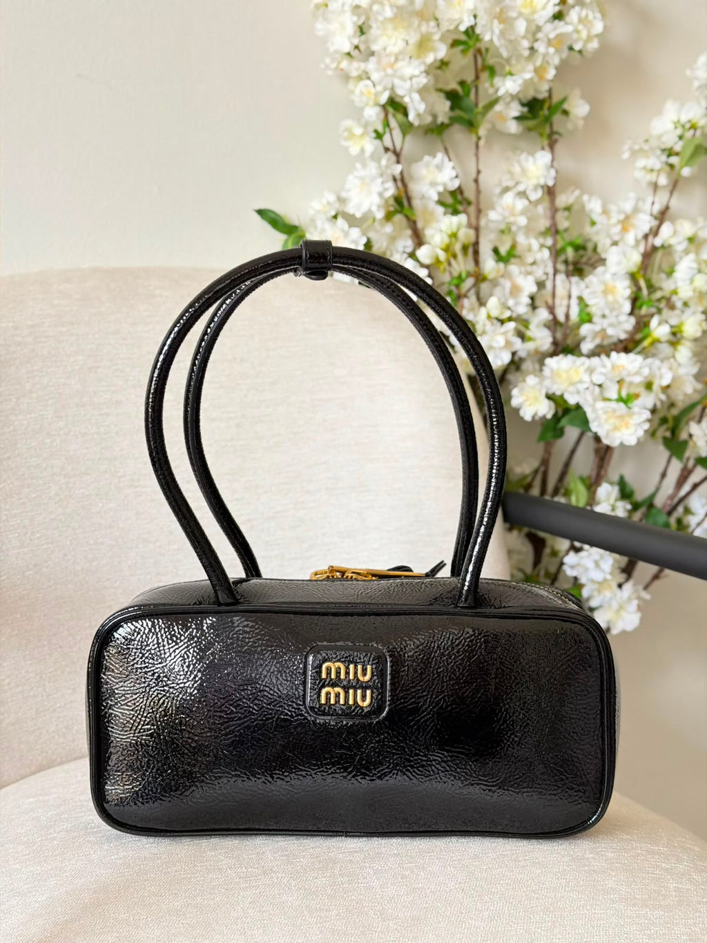 Miu Miu Leather Patchwork Beau Bag