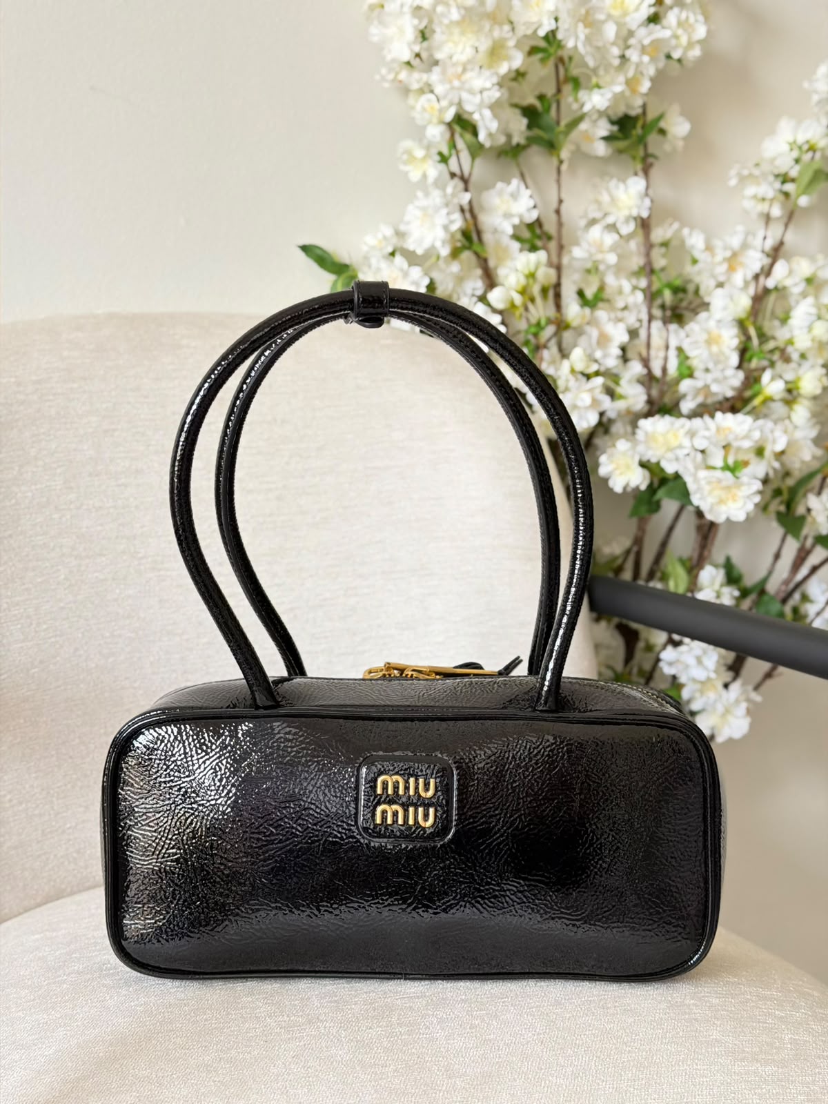 Miu Miu Leather Patchwork Beau Bag