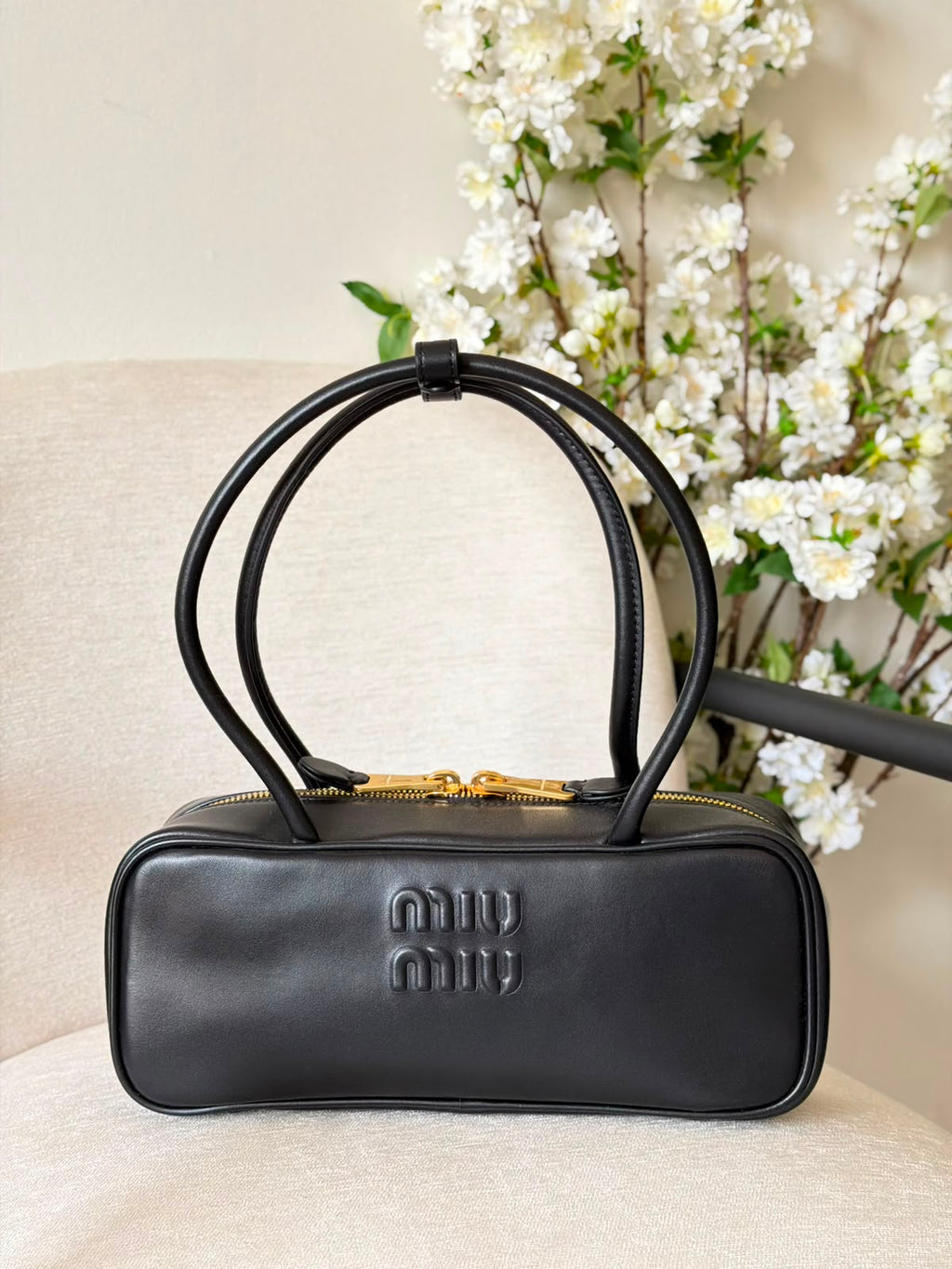 Miu Miu Leather Patchwork Beau Bag