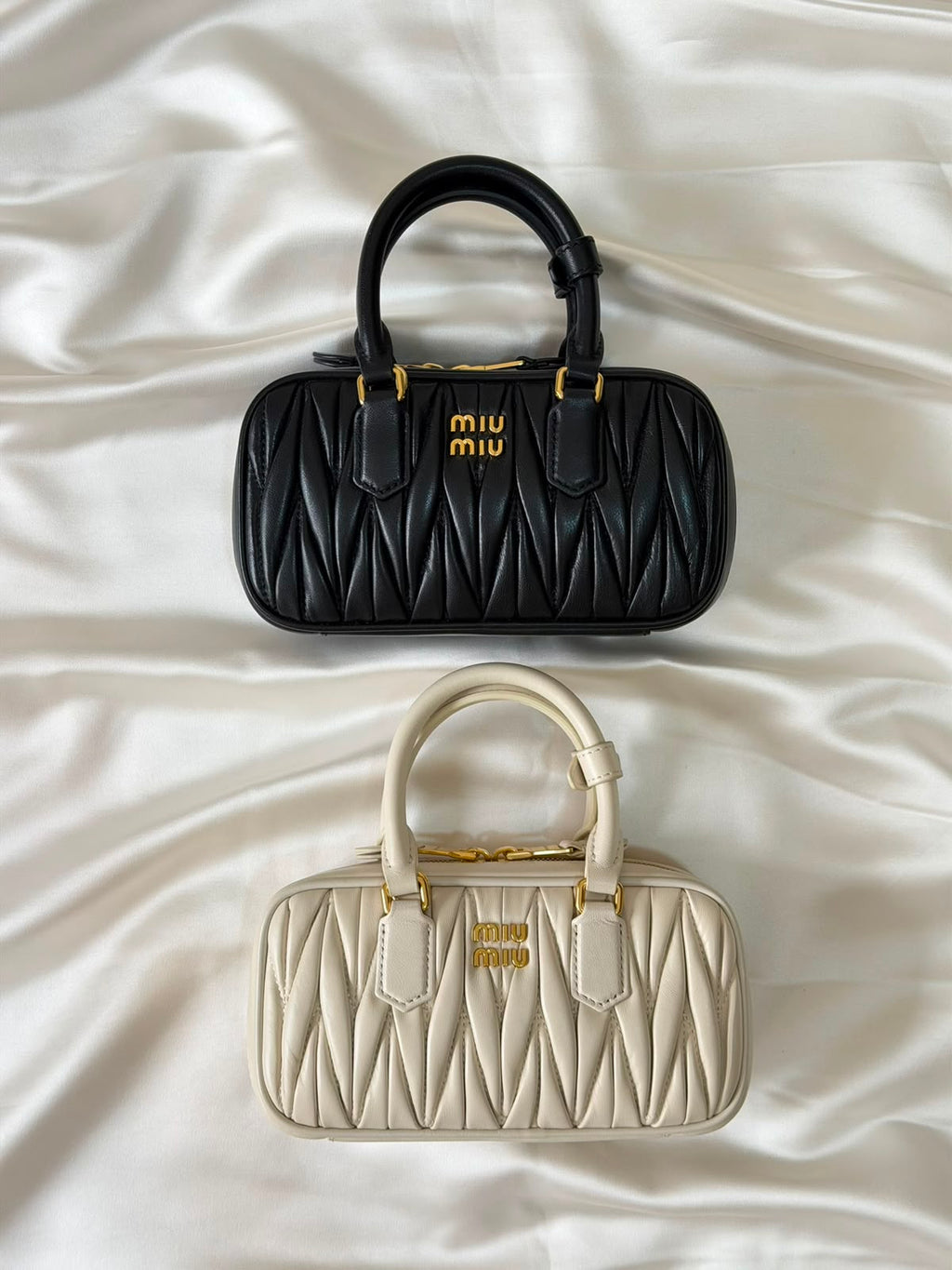 Miu Miu Arcadie Matelassé Nappa Leather Mini-Bag