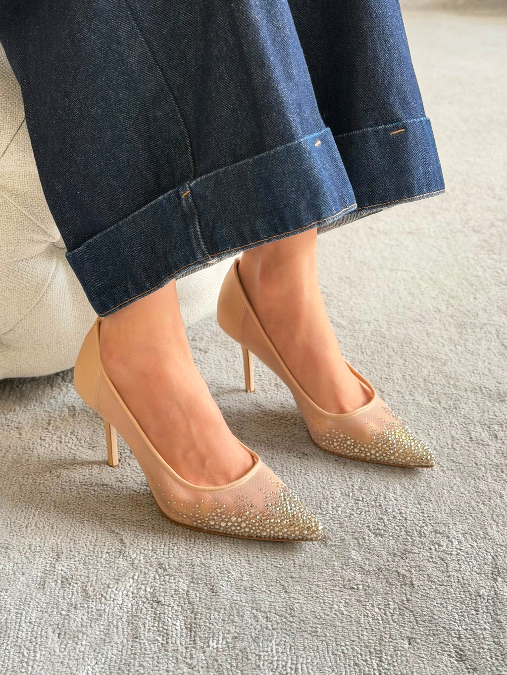 Jimmy Choo Love Crystal-Embellished Pumps